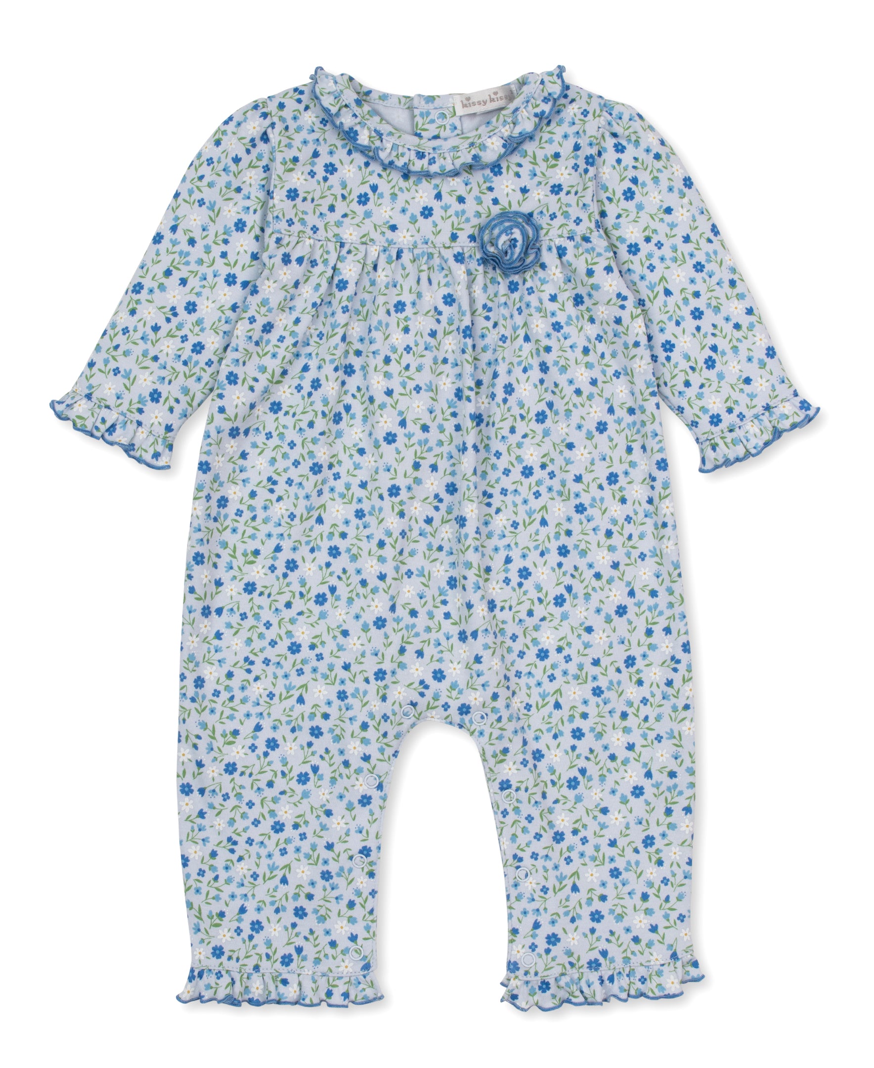 Pretty Petals Blue Playsuit