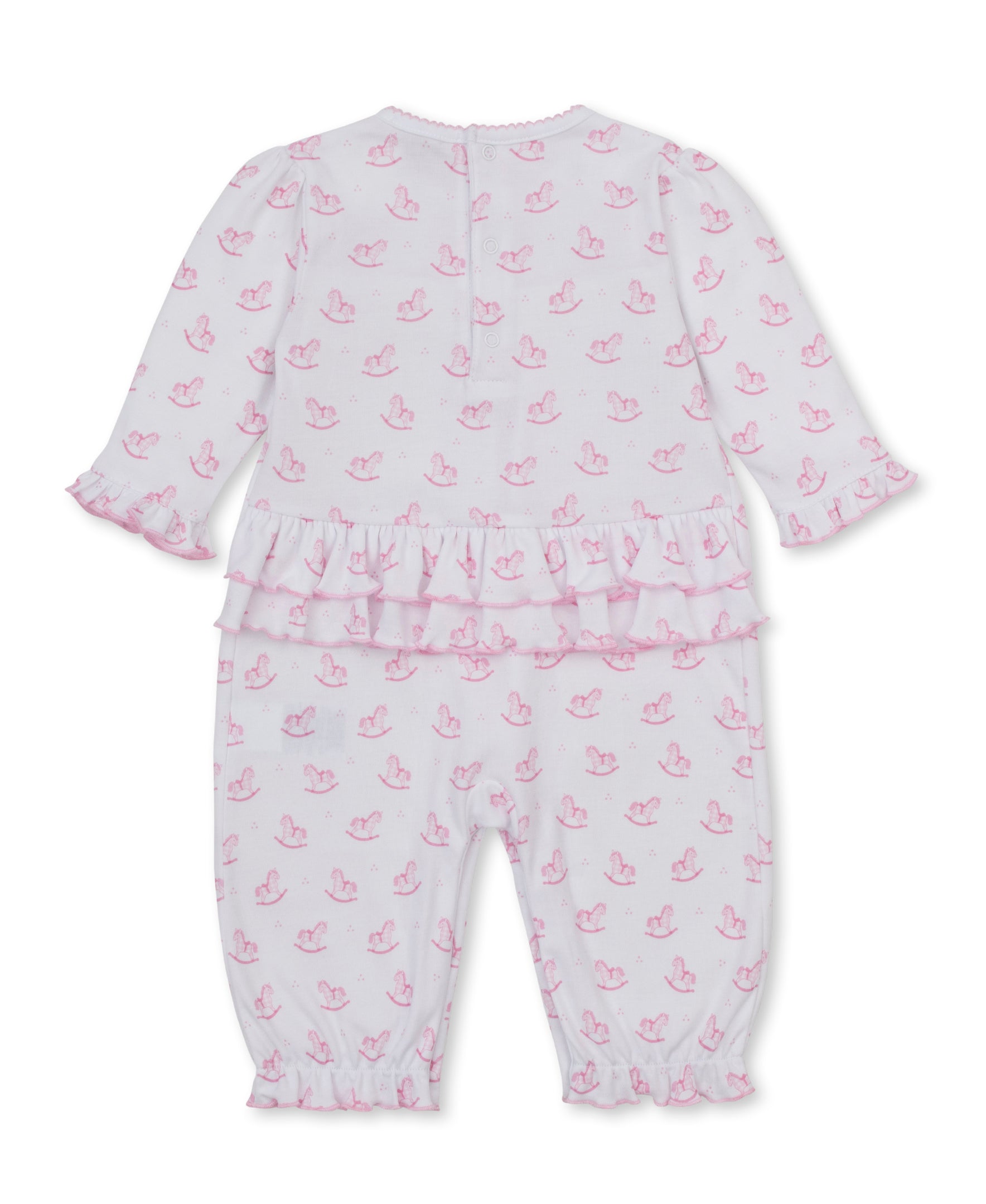 Gingham Rockers Pink Ruffle Playsuit