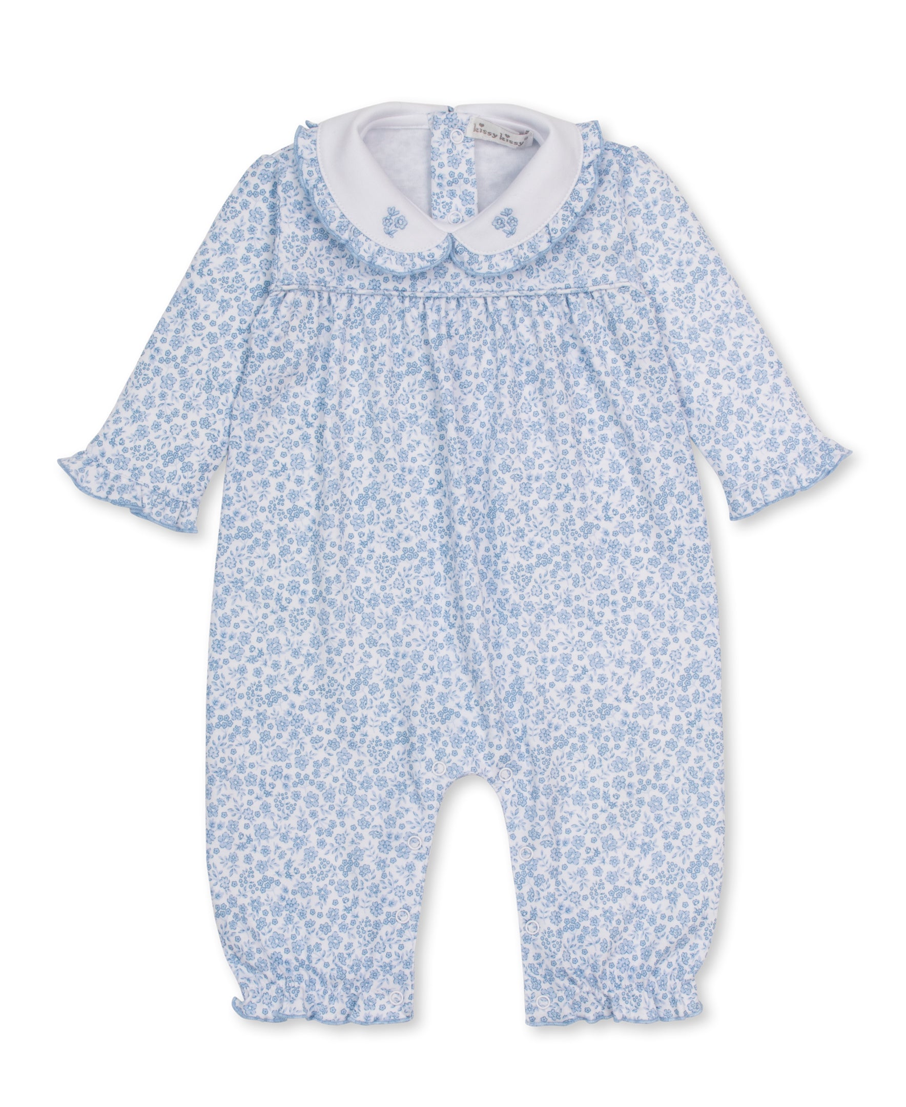 Fall Blooms Blue Playsuit - Kissy Kissy