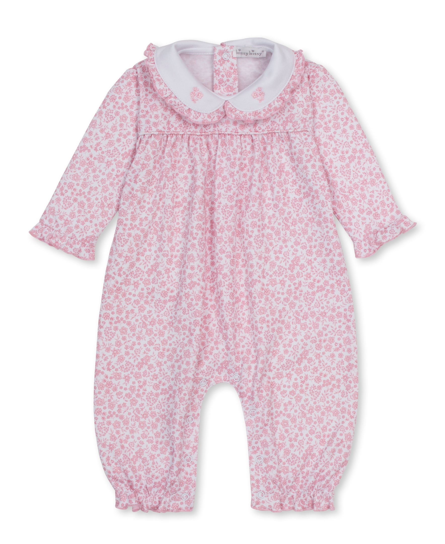 Fall Blooms Pink Playsuit - Kissy Kissy