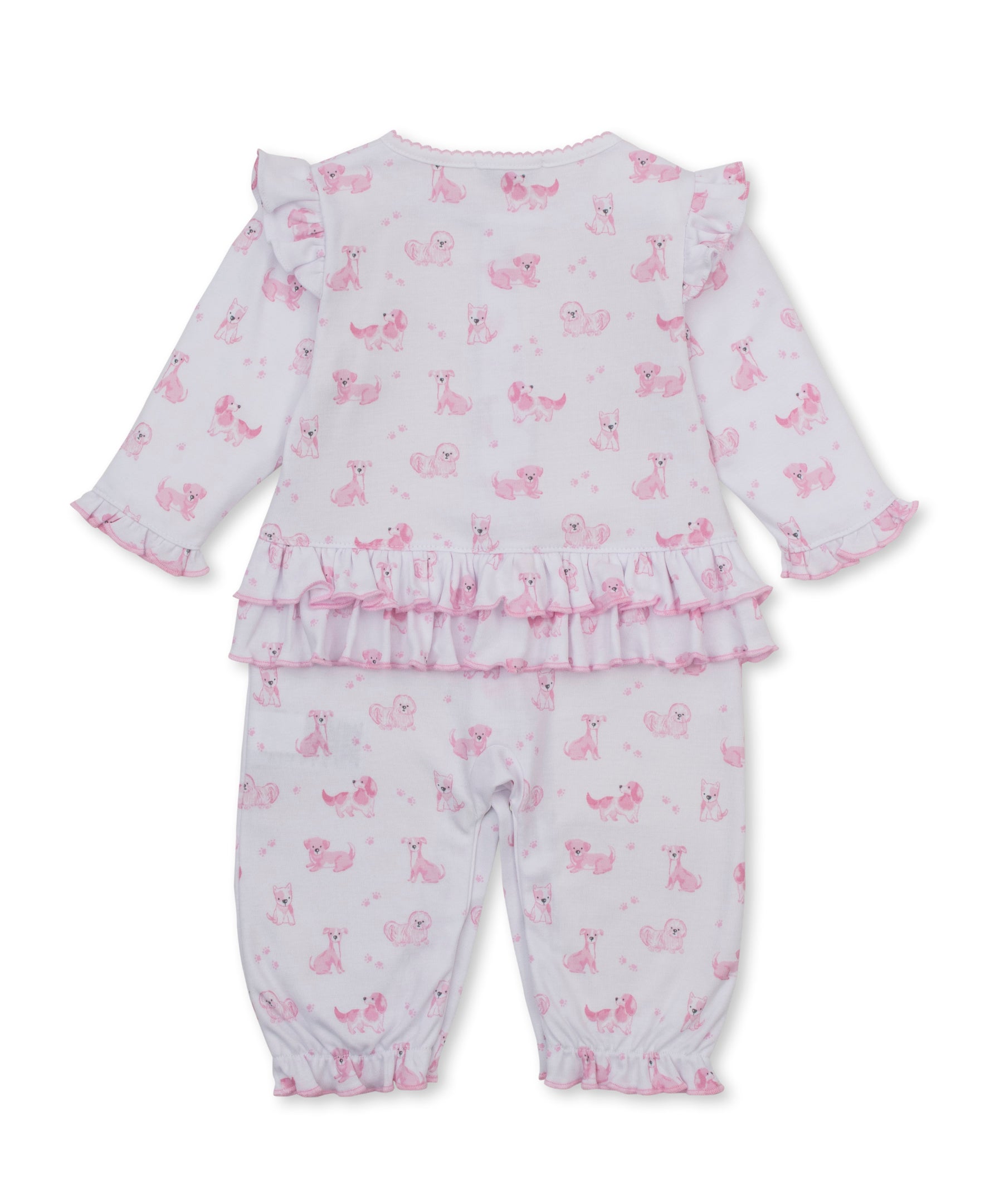 Puppy Paws Pink Ruffle Playsuit