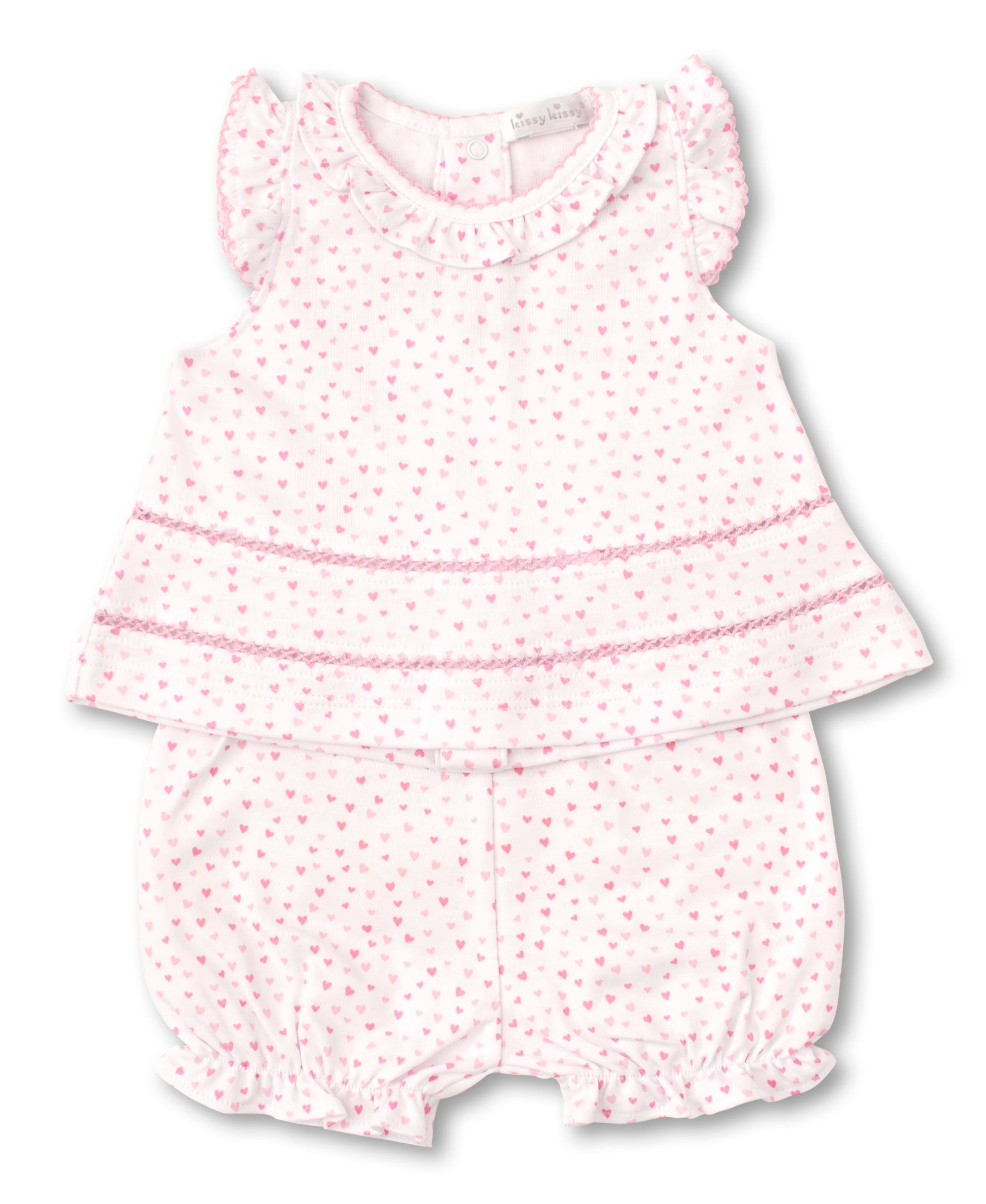 Kissy Sweethearts Print Sunsuit - Kissy Kissy