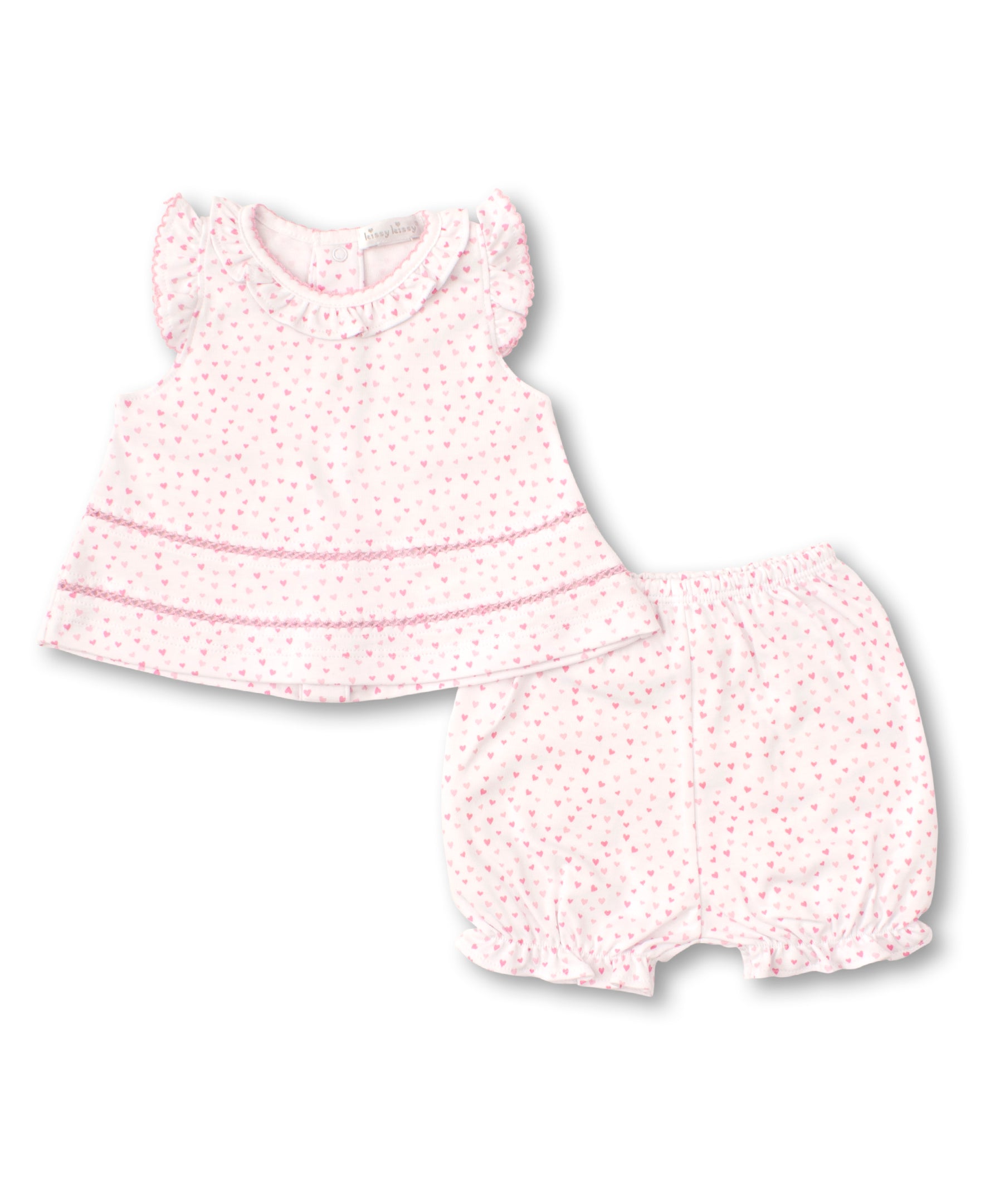 Kissy Sweethearts Print Sunsuit - Kissy Kissy
