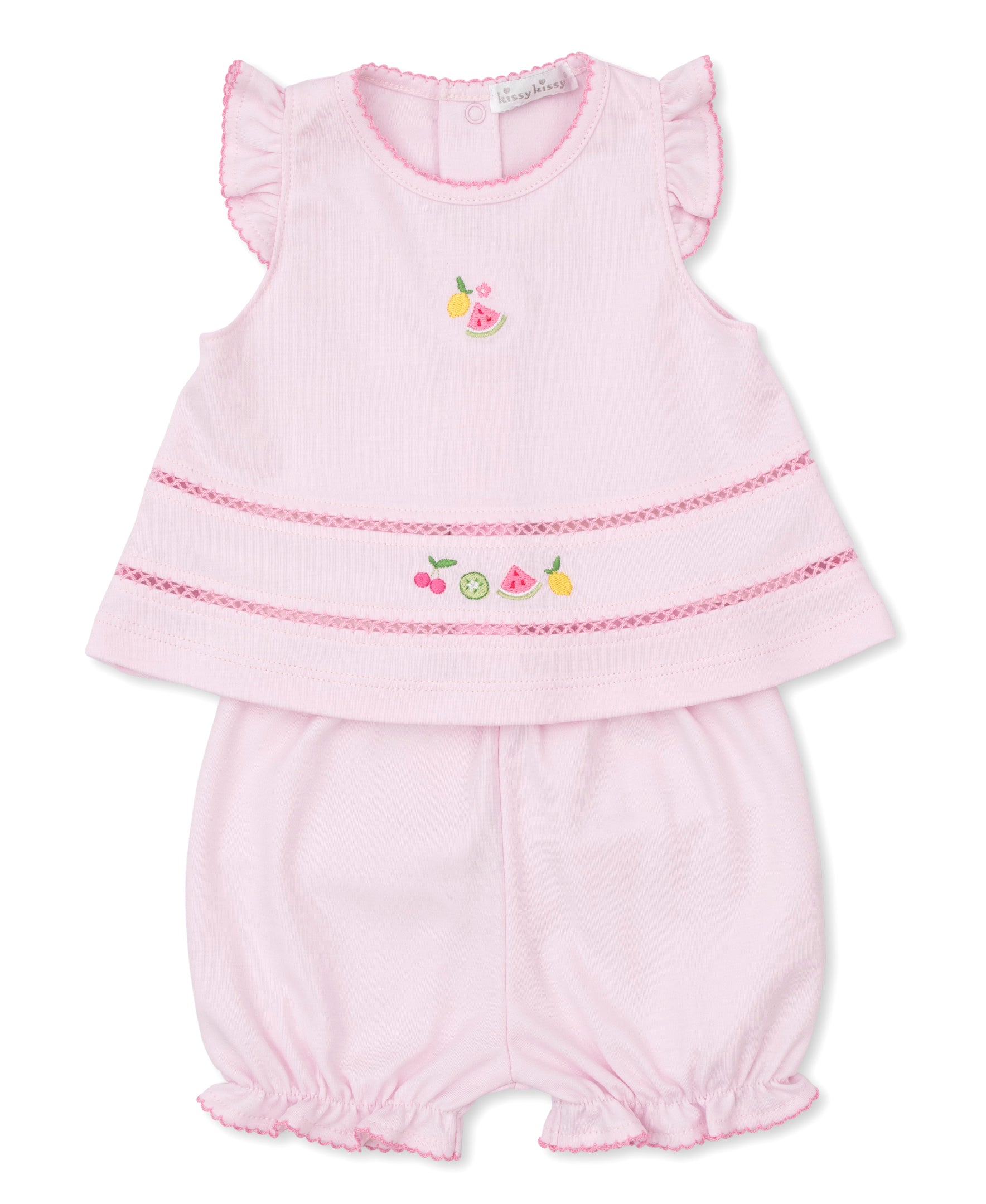 Fruit Fiesta Pink Sunsuit Set - Kissy Kissy