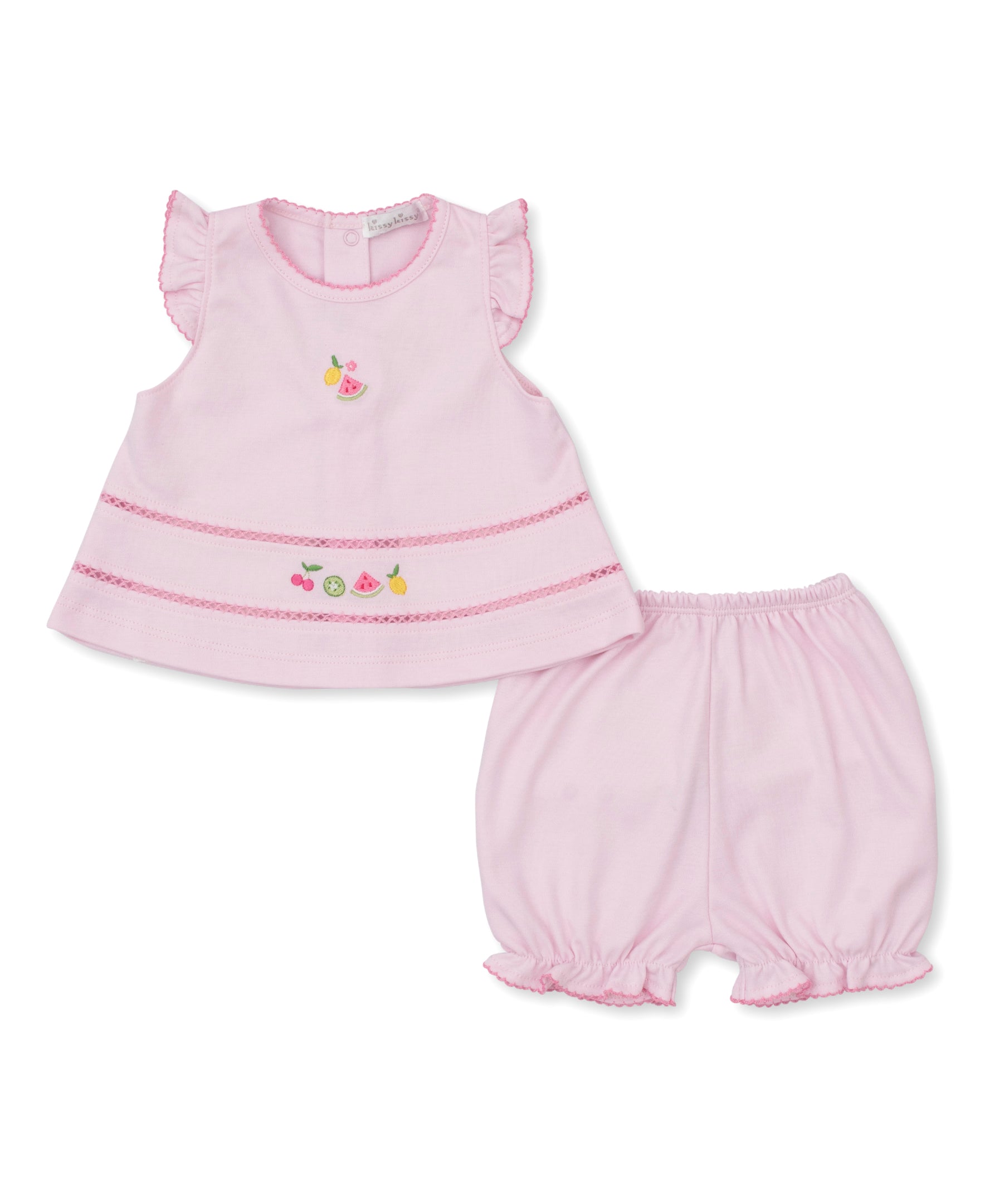 Fruit Fiesta Pink Sunsuit Set - Kissy Kissy