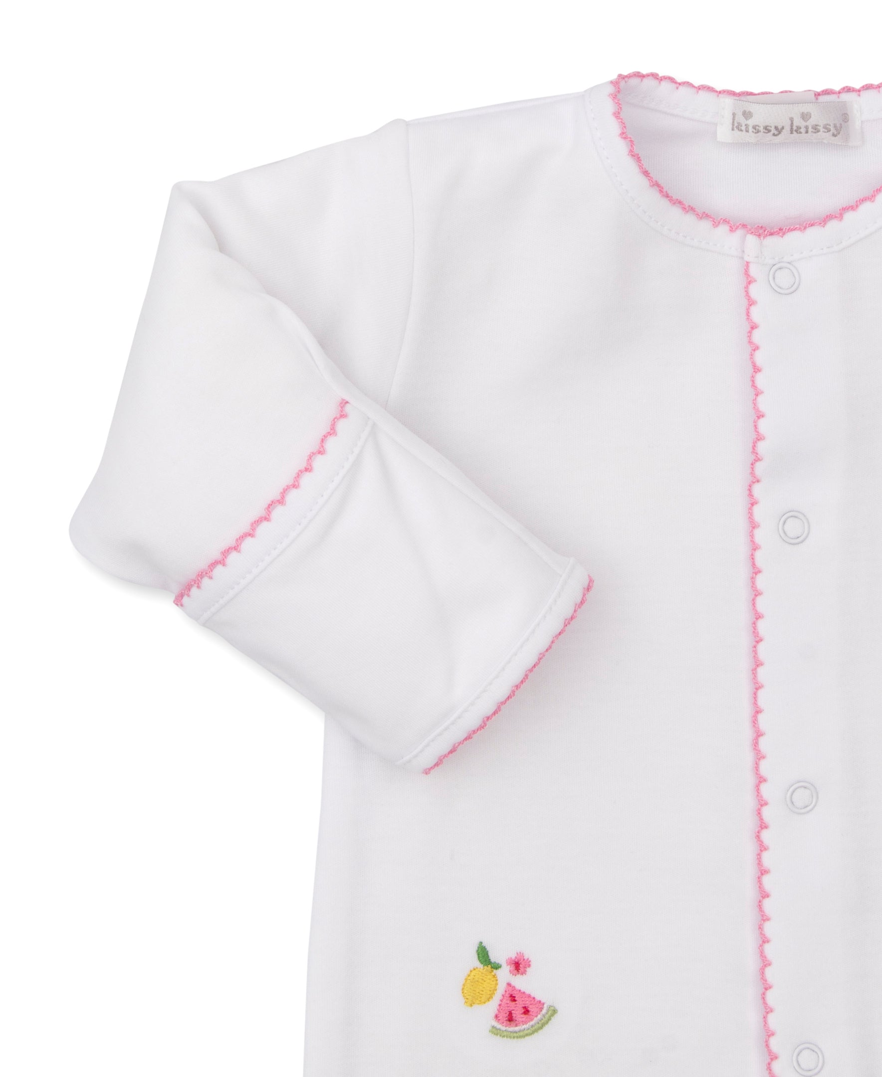 Fruit Fiesta White Footie & Hat Set - Kissy Kissy
