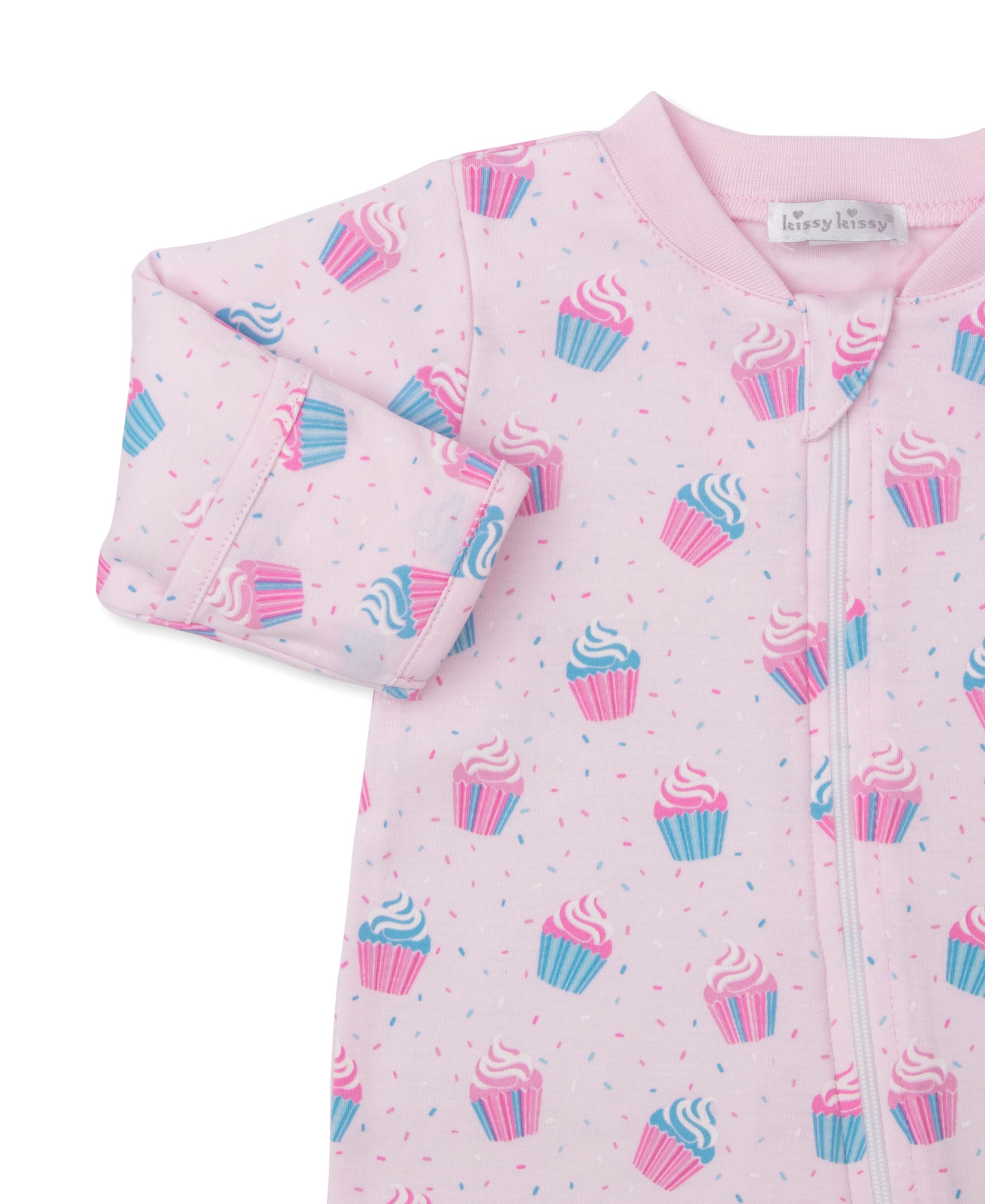 Cupcake Party Zip Footie - Kissy Kissy