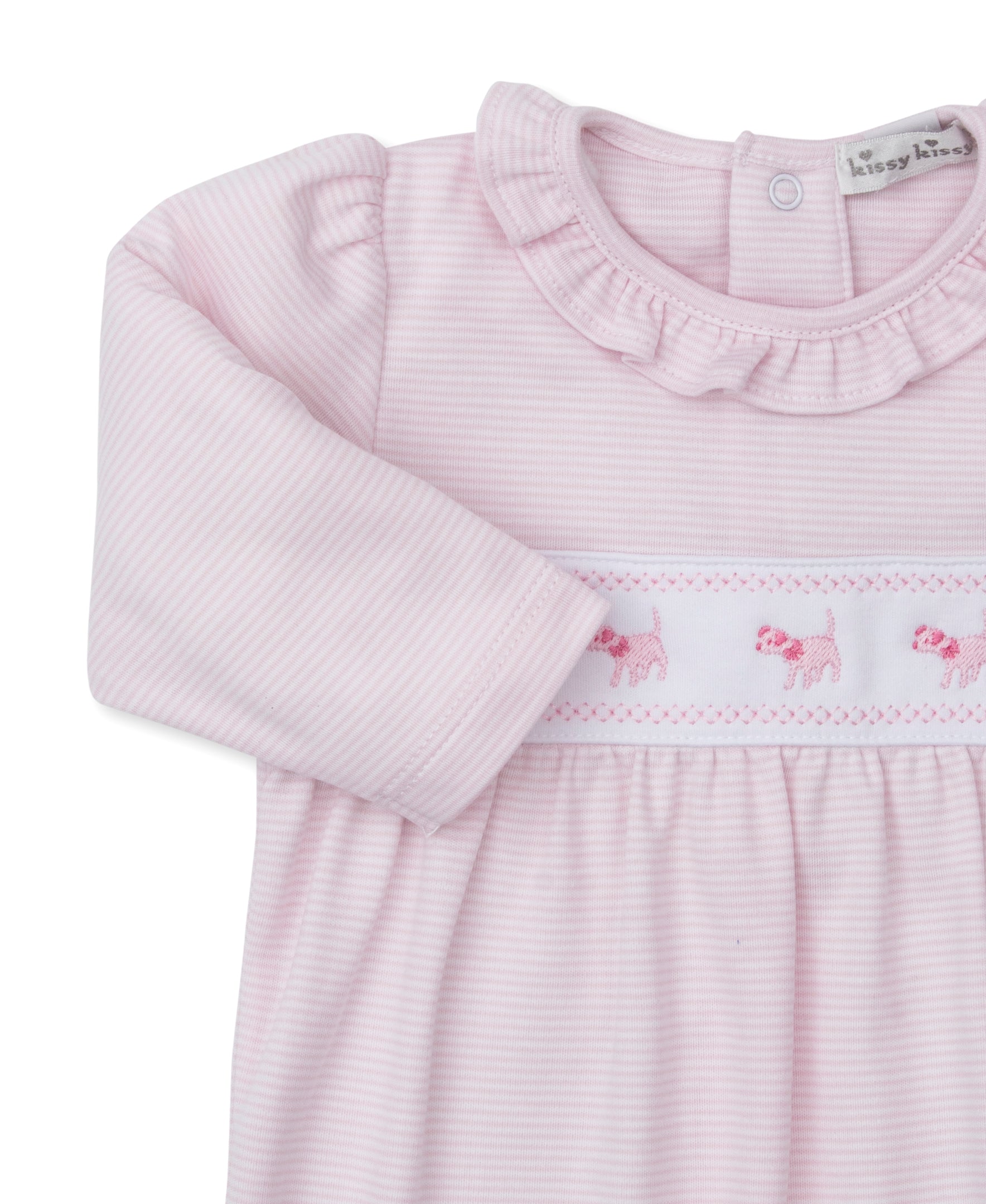 Classic Treasures FA25 Pink Stripe Footie - Kissy Kissy