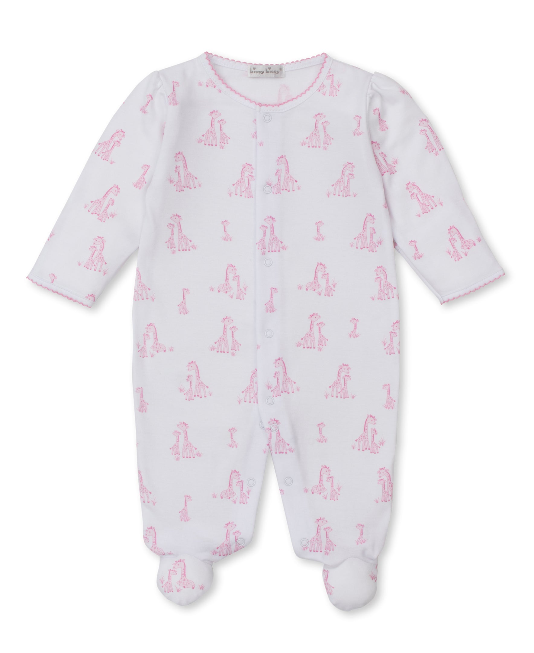 Giraffe Grace Pink Footie - Kissy Kissy