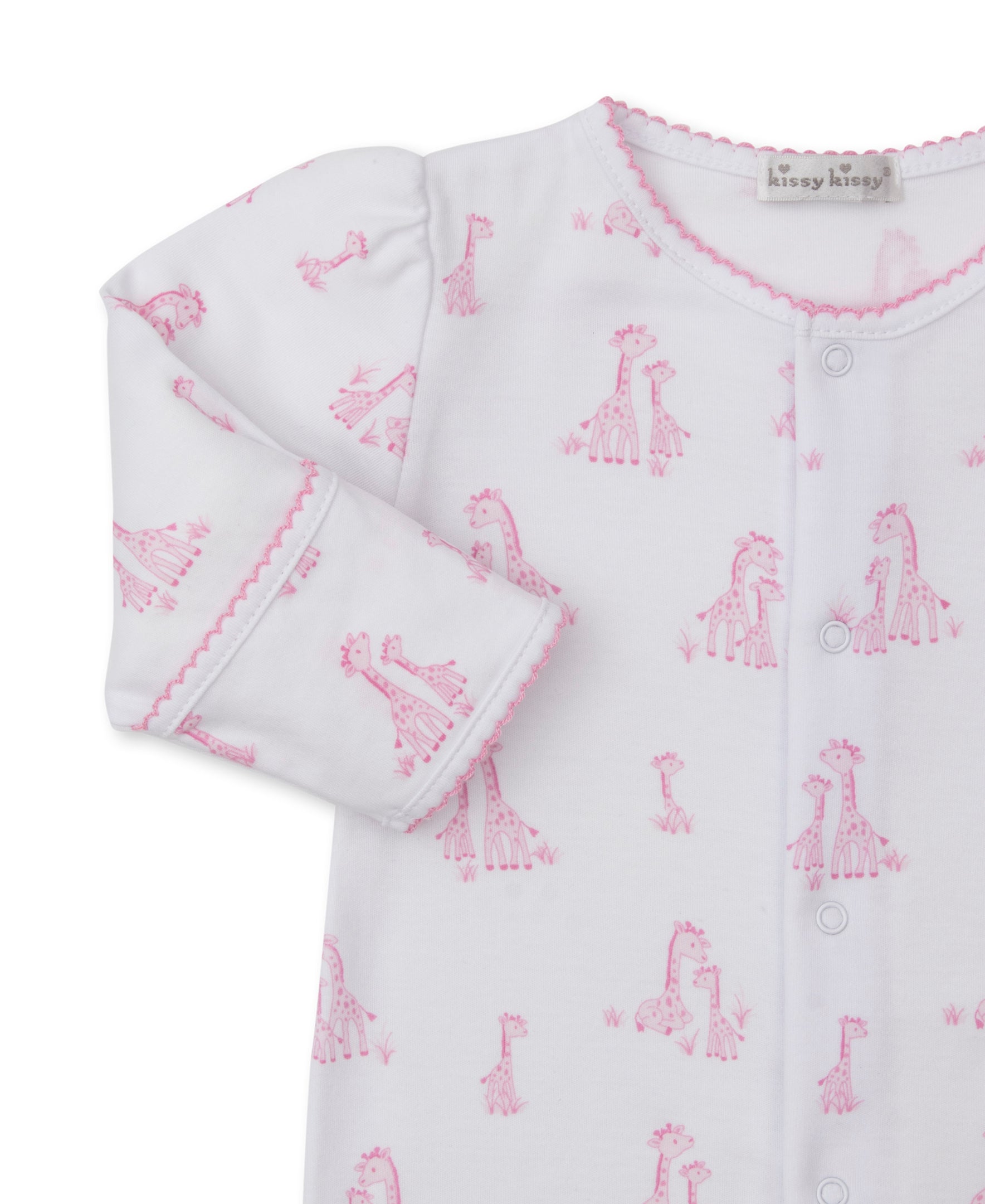 Giraffe Grace Pink Footie - Kissy Kissy