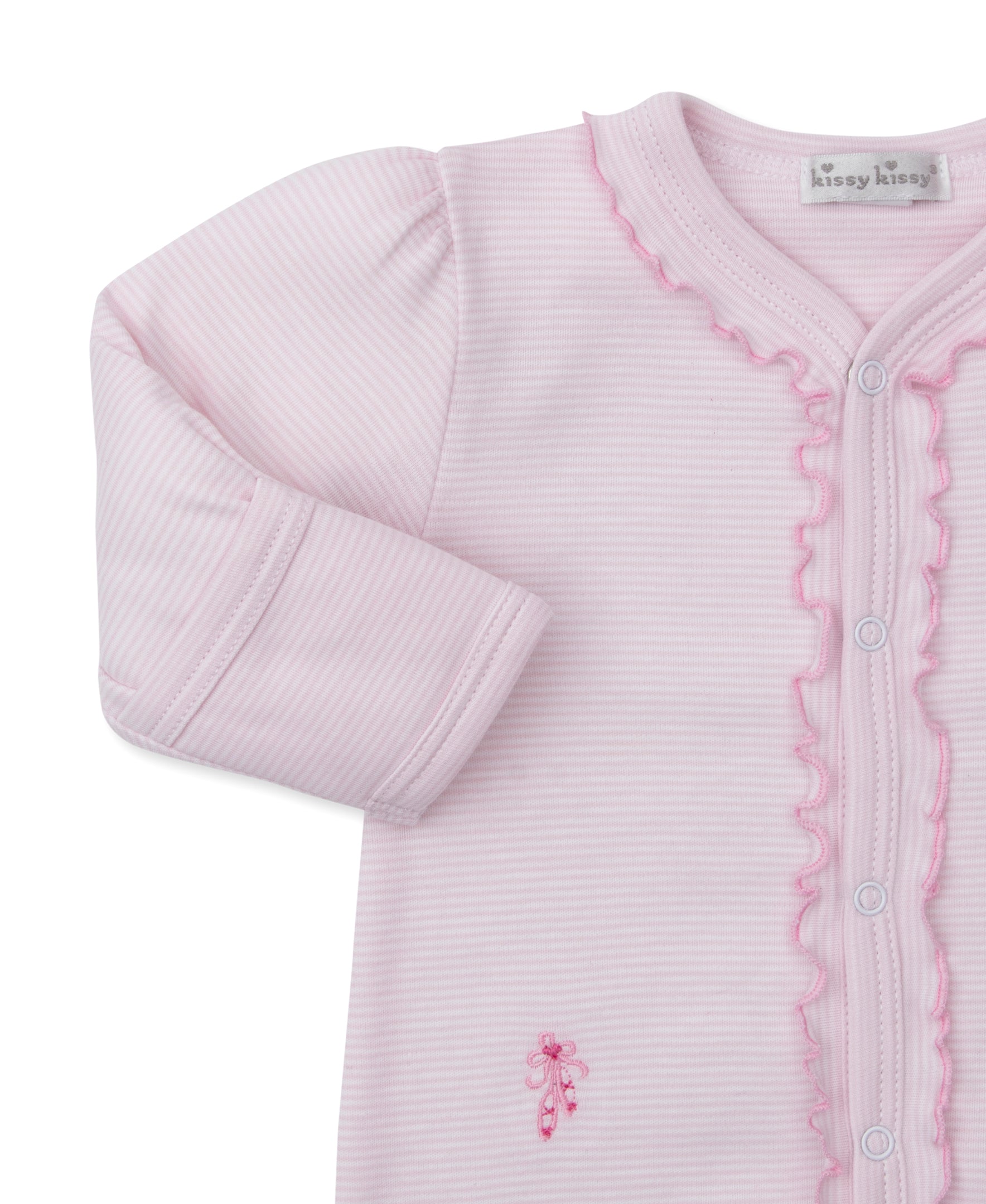 Ready to Dance Stripe Footie - Kissy Kissy