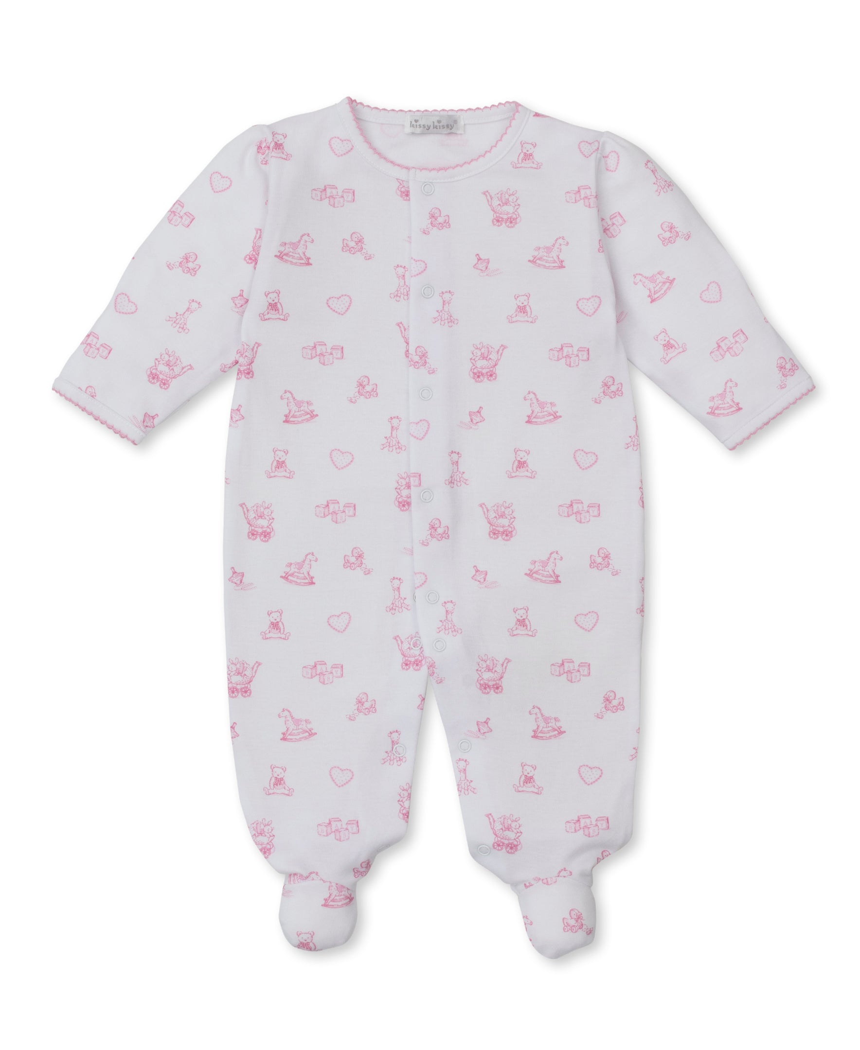 Vintage Toy Treasures Pink Footie - Kissy Kissy