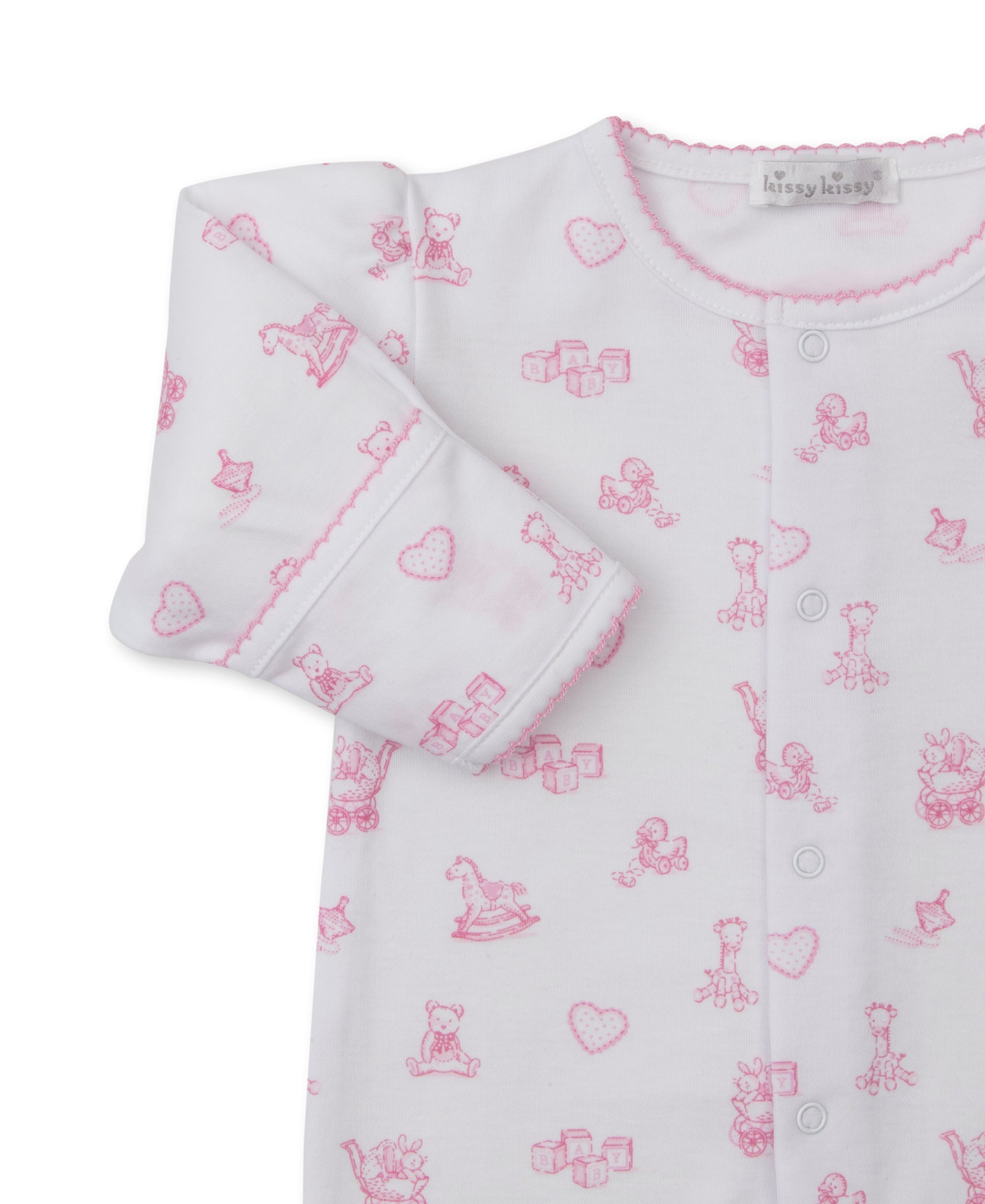 Vintage Toy Treasures Pink Footie - Kissy Kissy