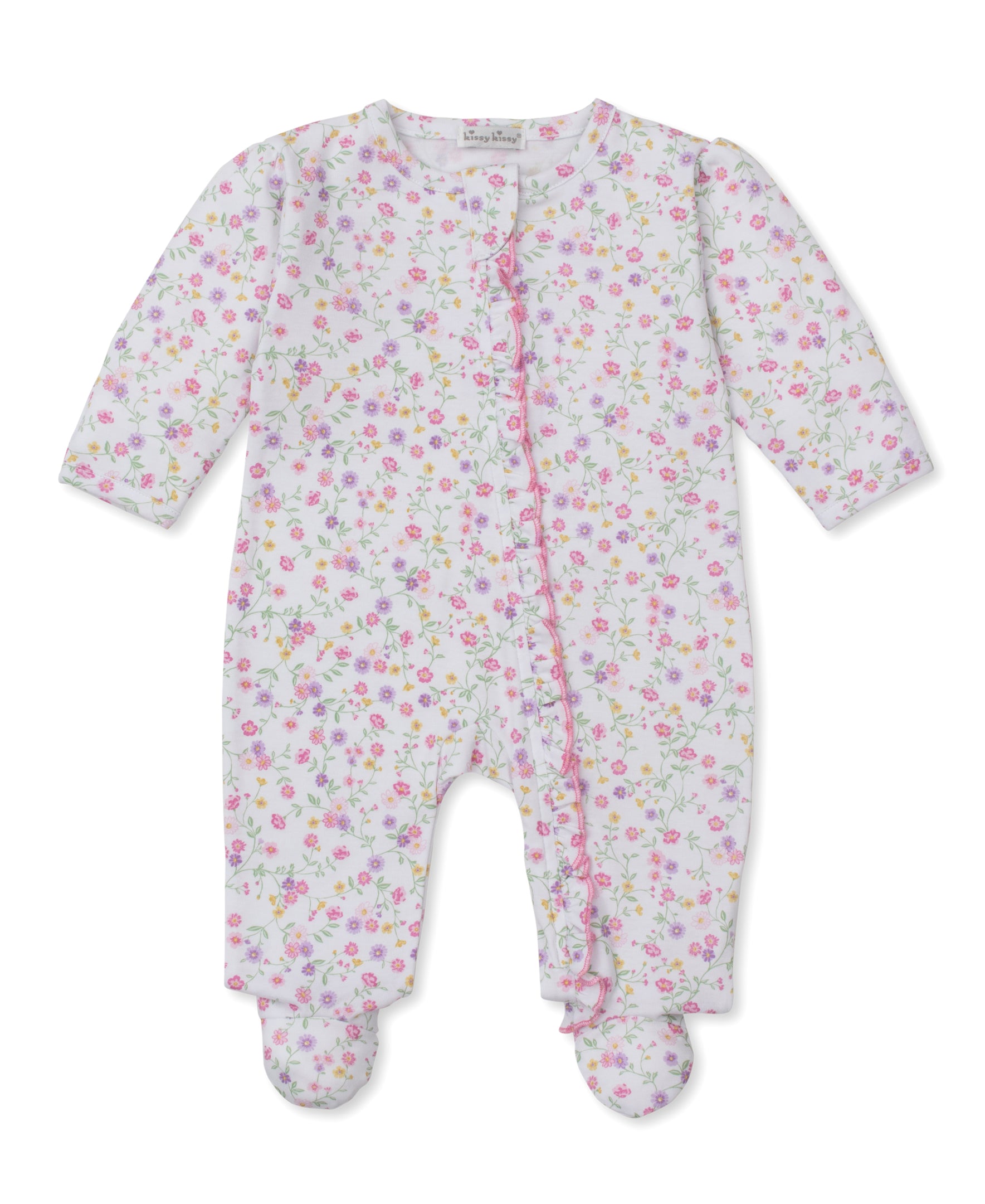 Autumn Gardens Zip Footie - Kissy Kissy