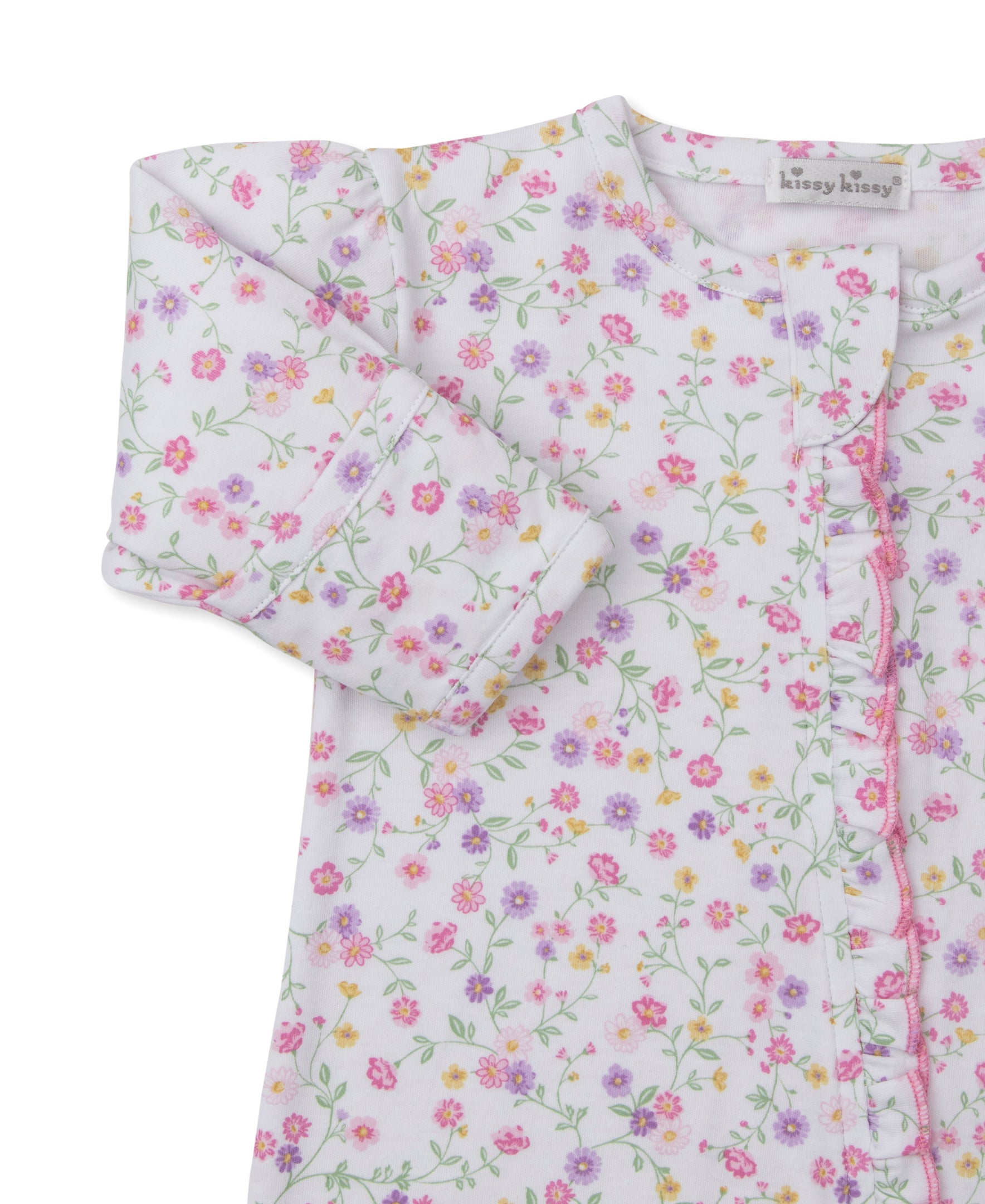 Autumn Gardens Zip Footie - Kissy Kissy