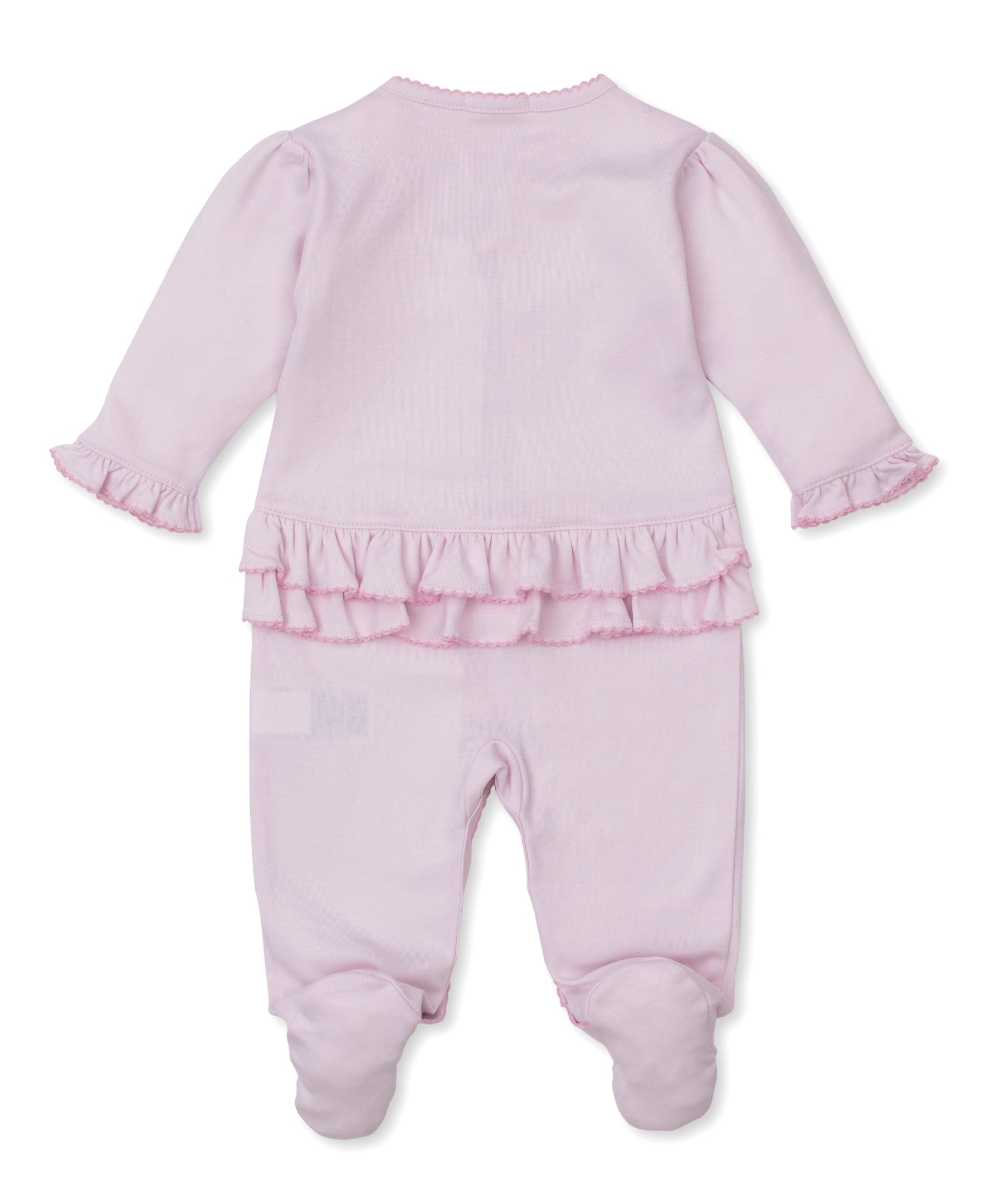 Premier Old English Roses Pink Hand Emb. Footie - Kissy Kissy