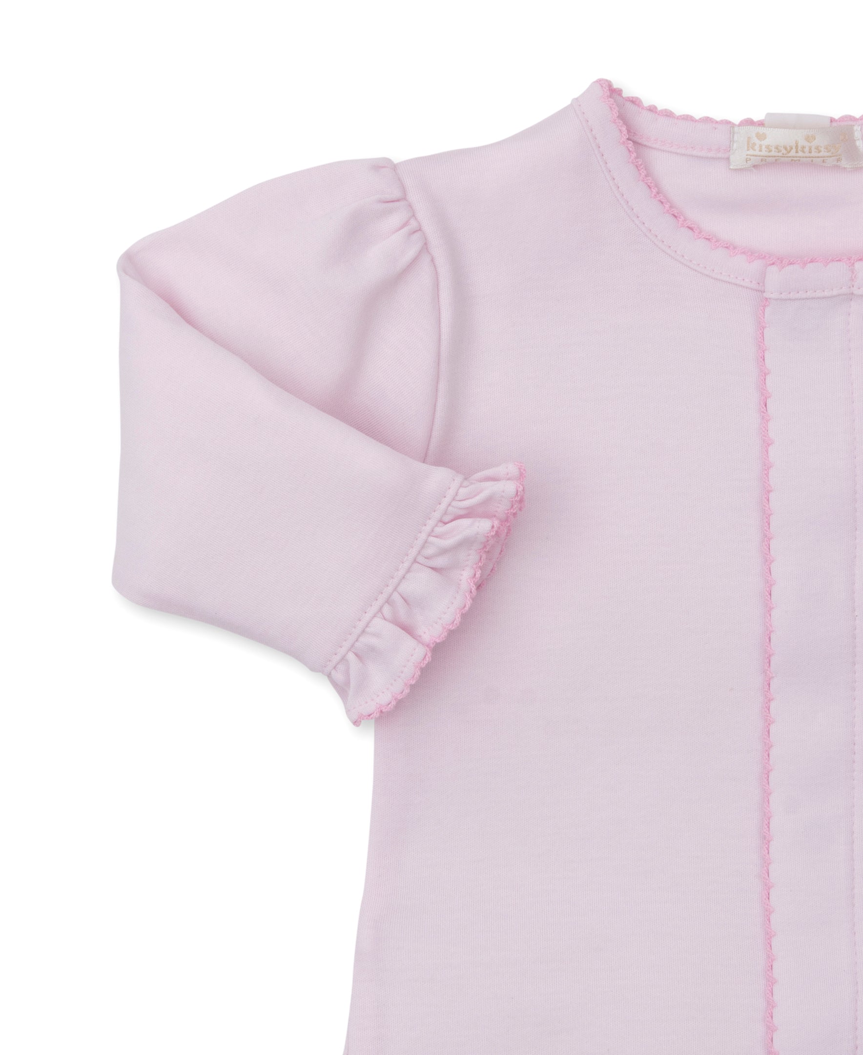 Premier Old English Roses Pink Hand Emb. Footie - Kissy Kissy