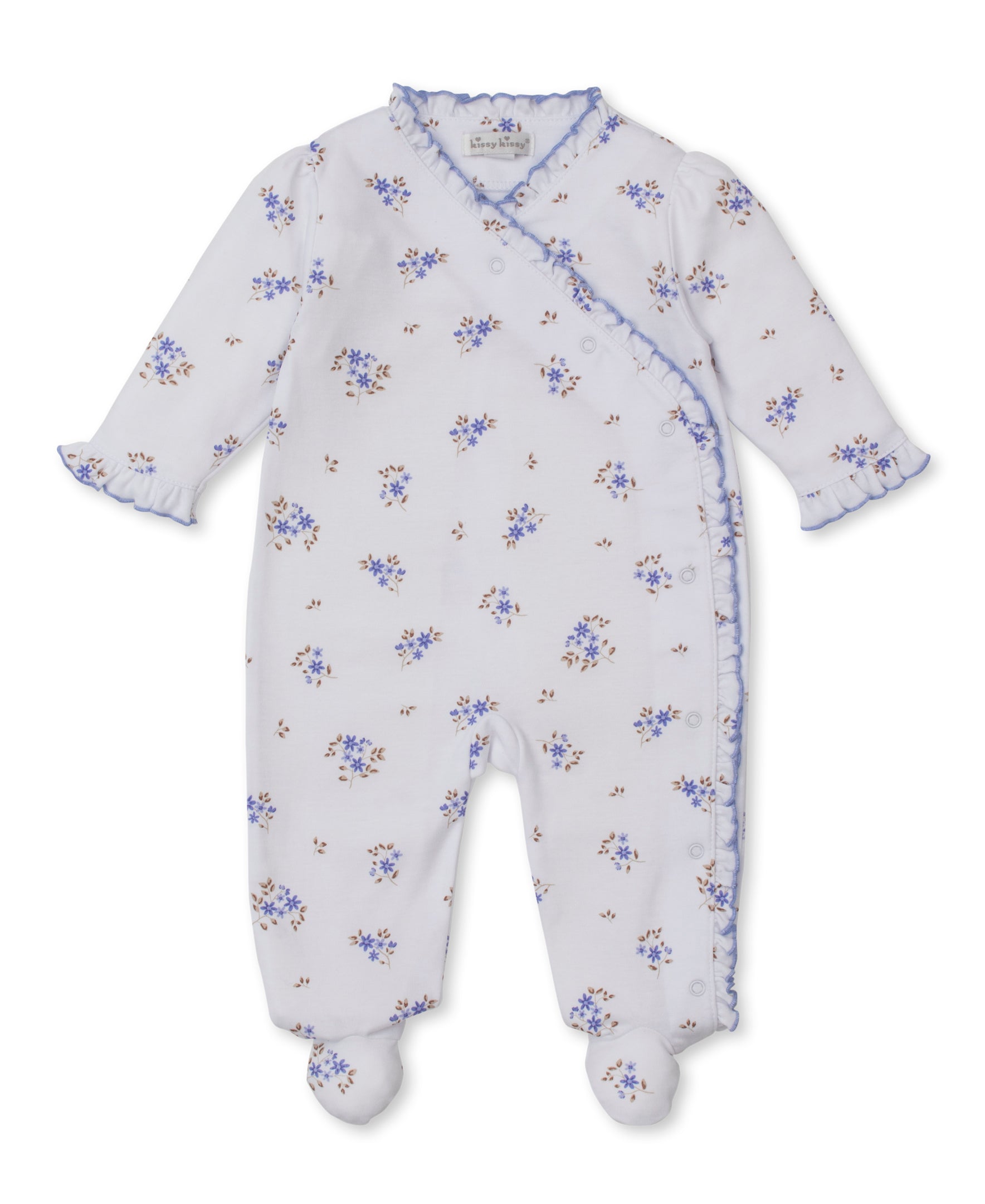 Tiny Blossoms Lilac Footie - Kissy Kissy