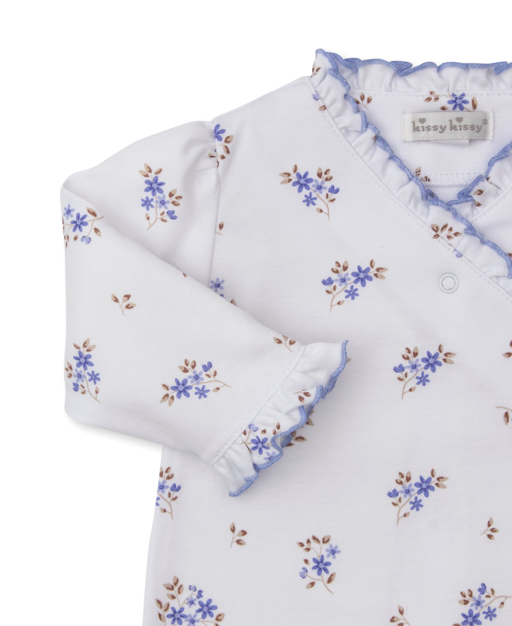 Tiny Blossoms Lilac Footie - Kissy Kissy