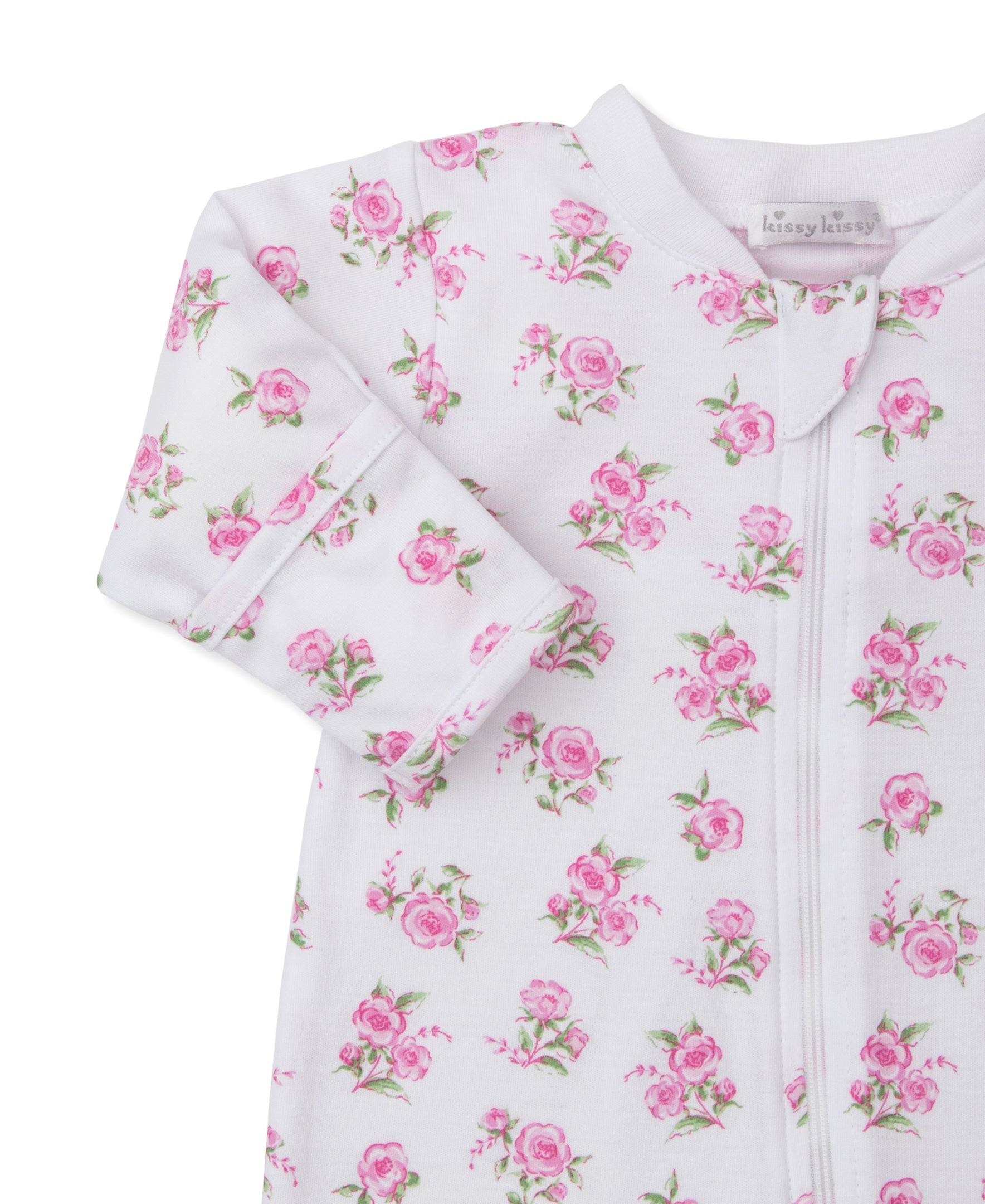 Floral Treasure Zip Footie & Hat Set - Kissy Kissy