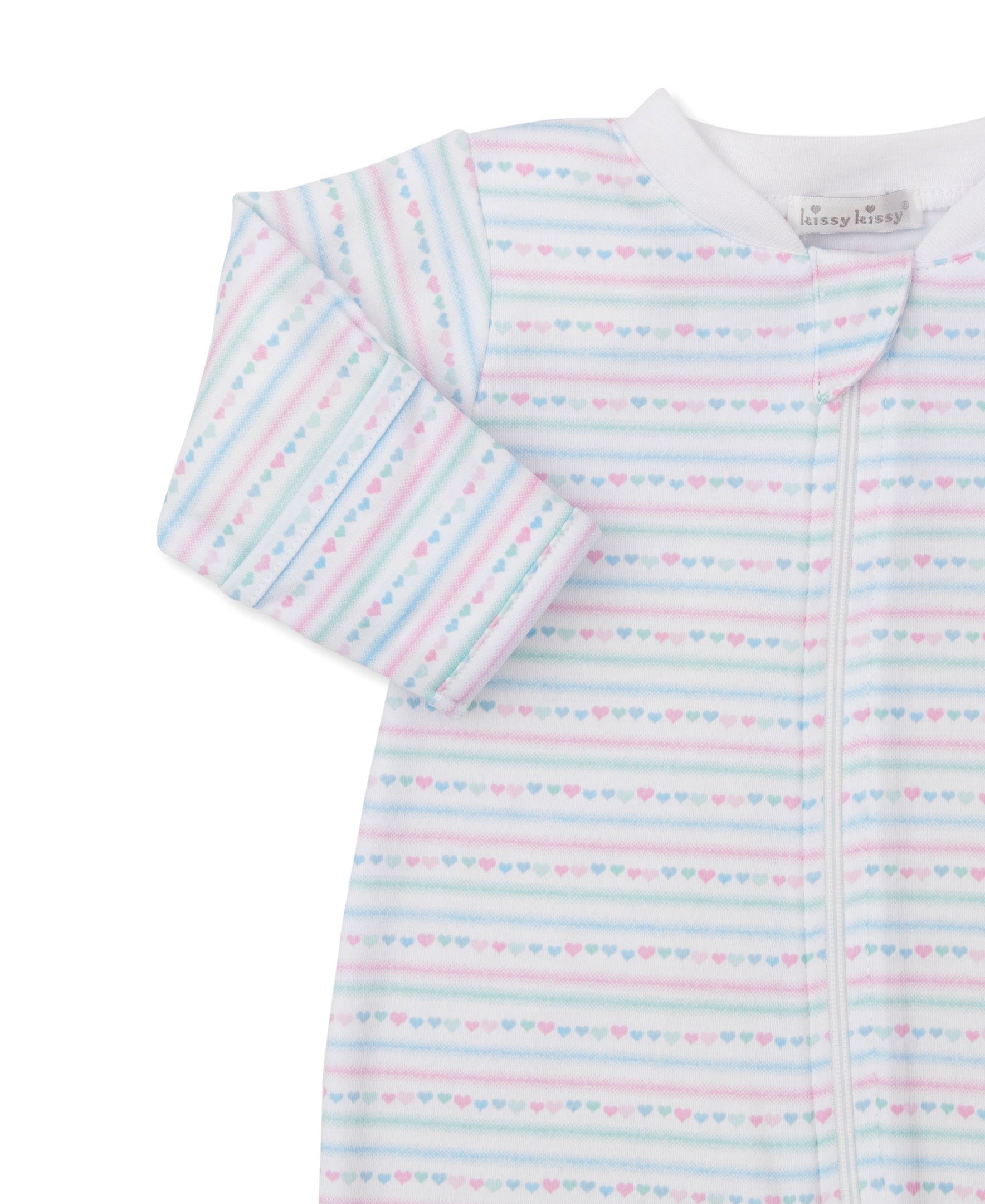 Nighty Night Stripes Zip Footie & Hat Set - Kissy Kissy