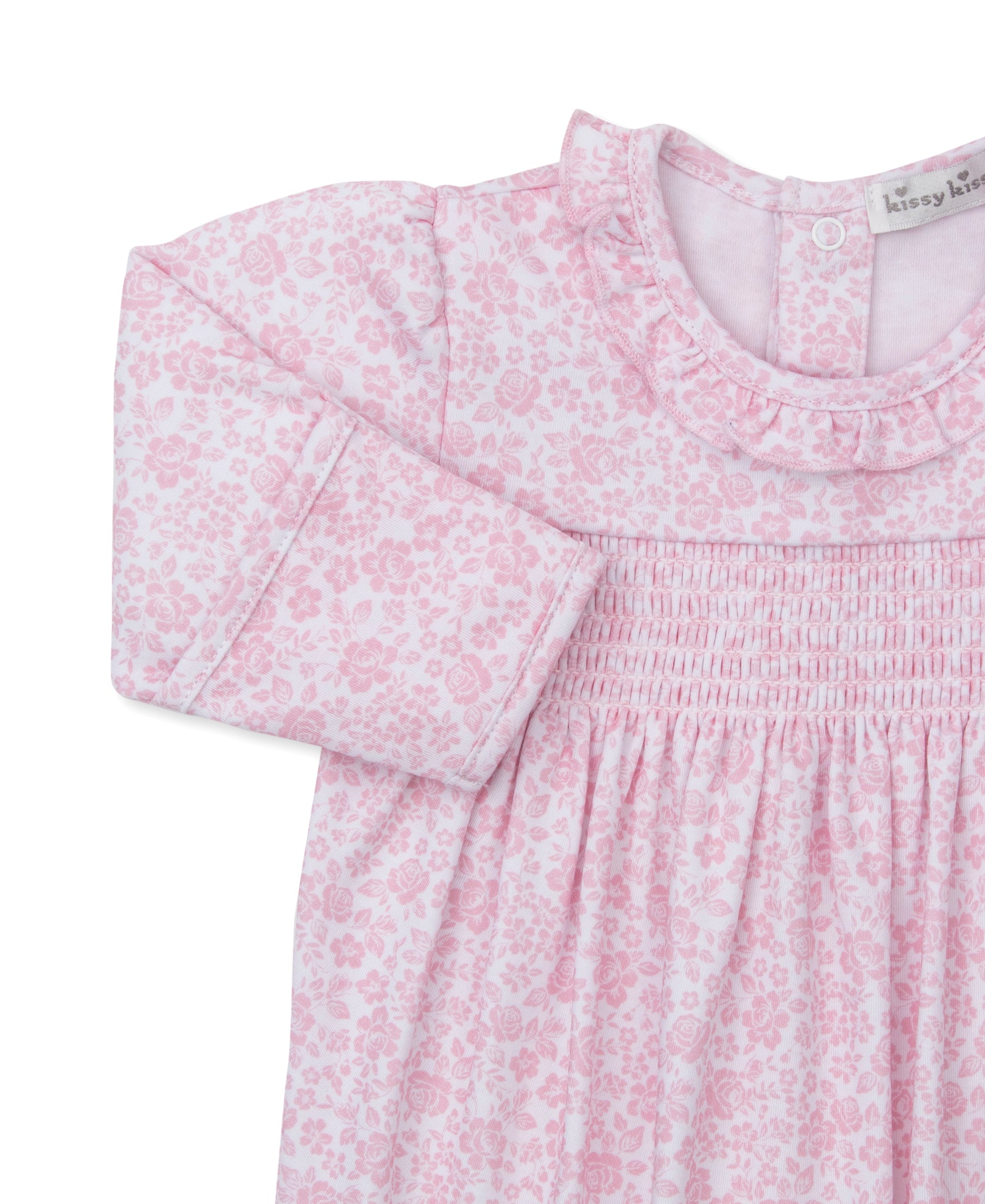 Country Gardens Pink Smocked Footie