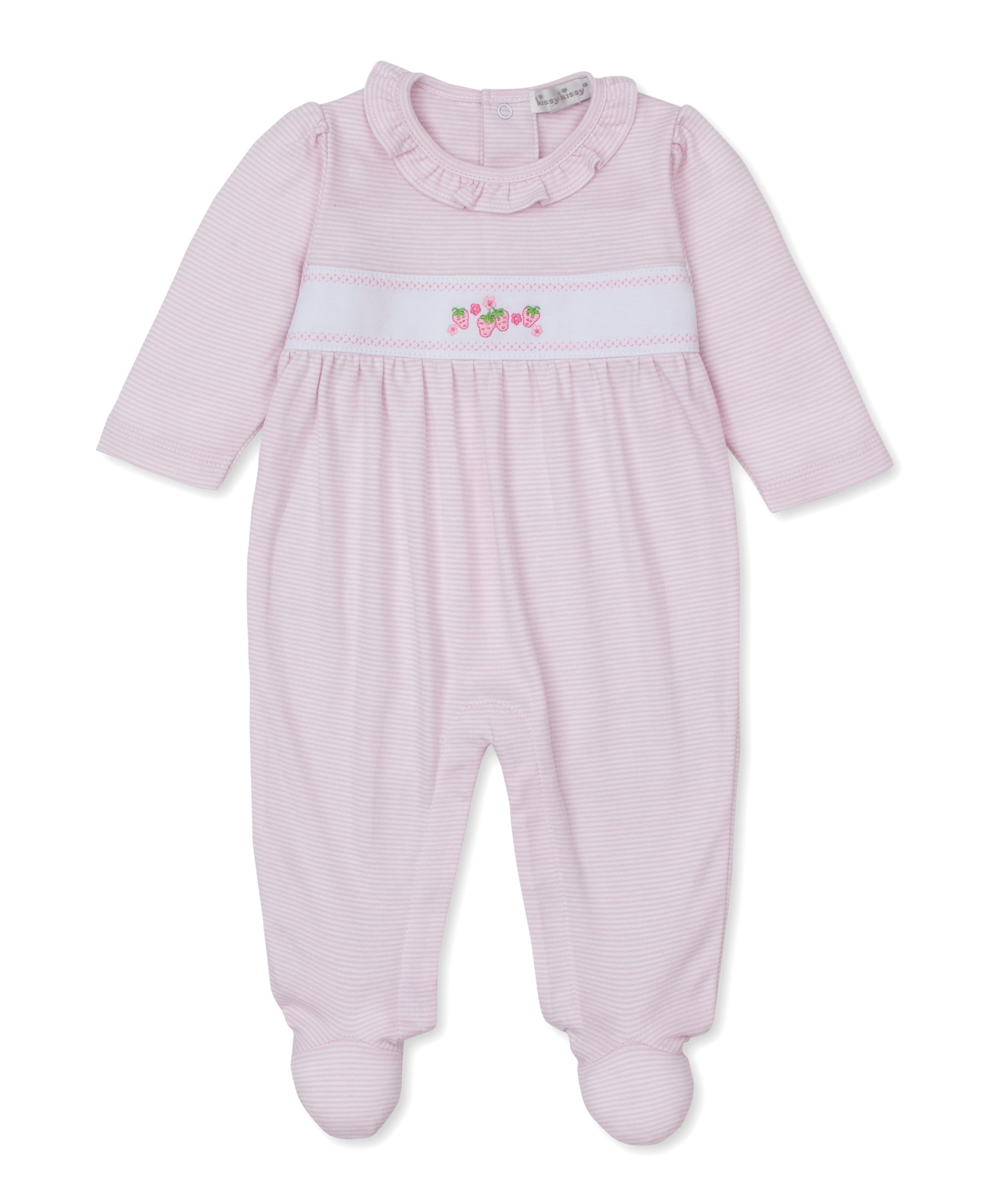 Classic Treasures SP26 Pink Stripe Footie - Kissy Kissy