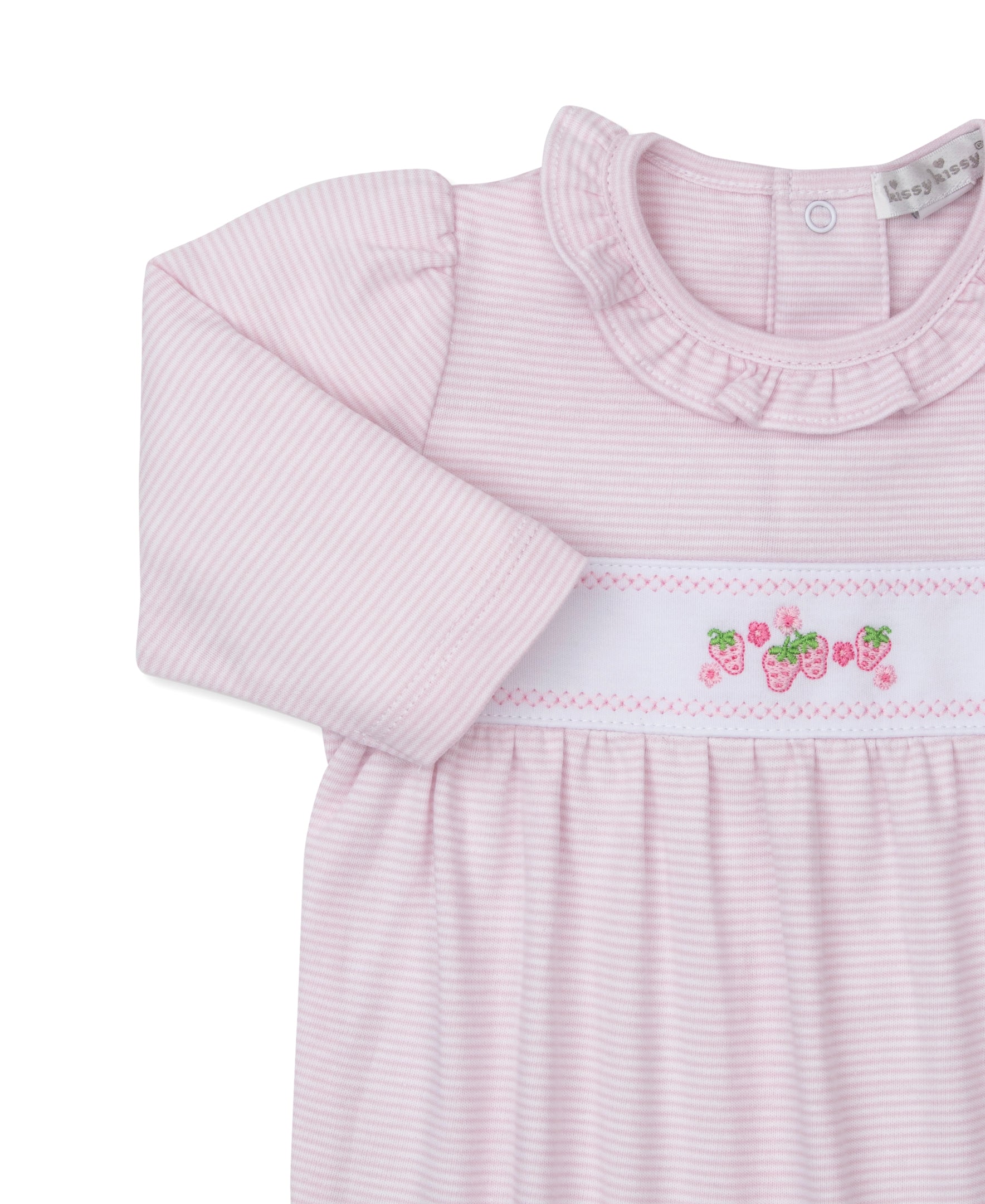 Classic Treasures SP26 Pink Stripe Footie - Kissy Kissy