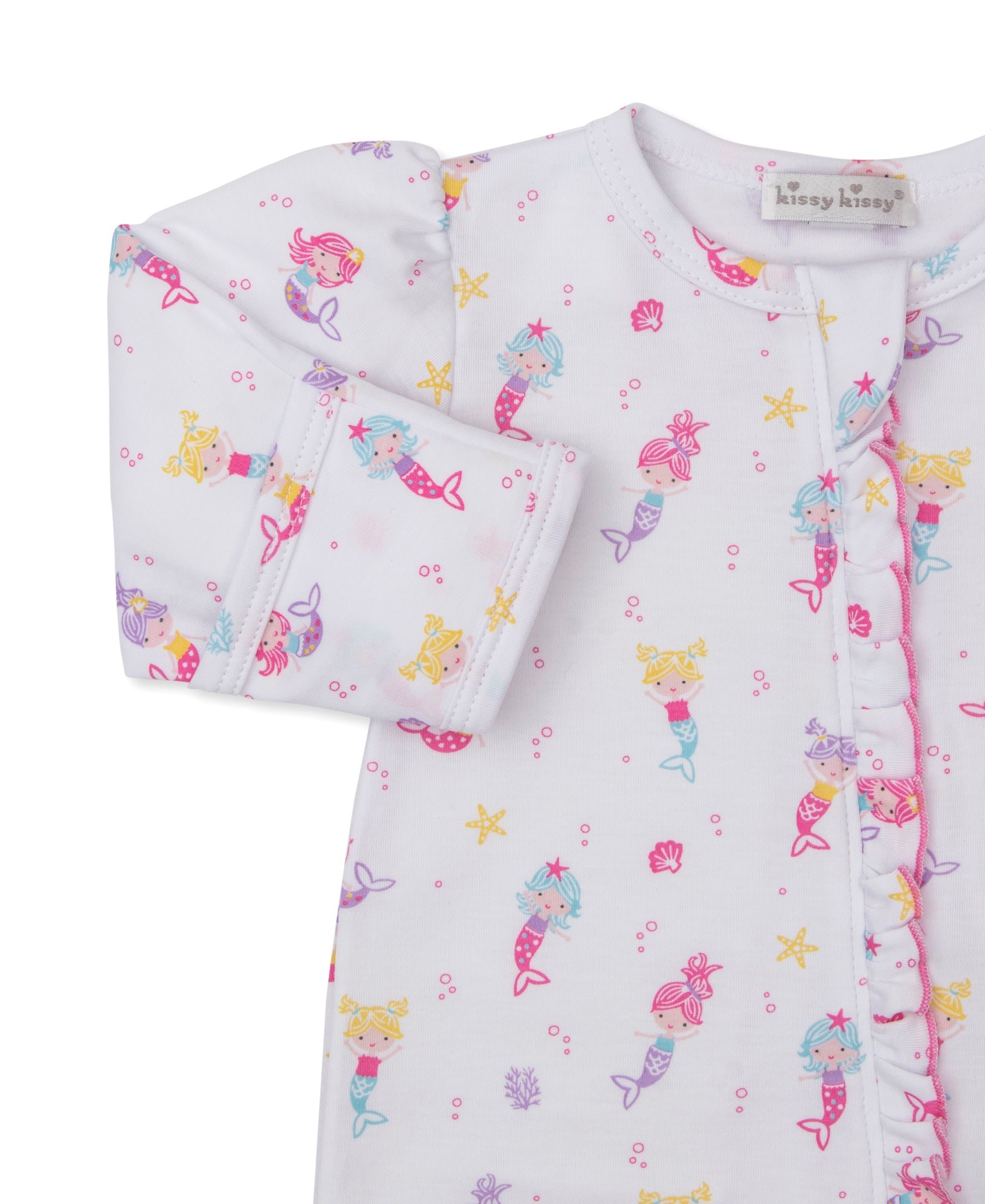 Underwater Mermaids Zip Footie - Kissy Kissy