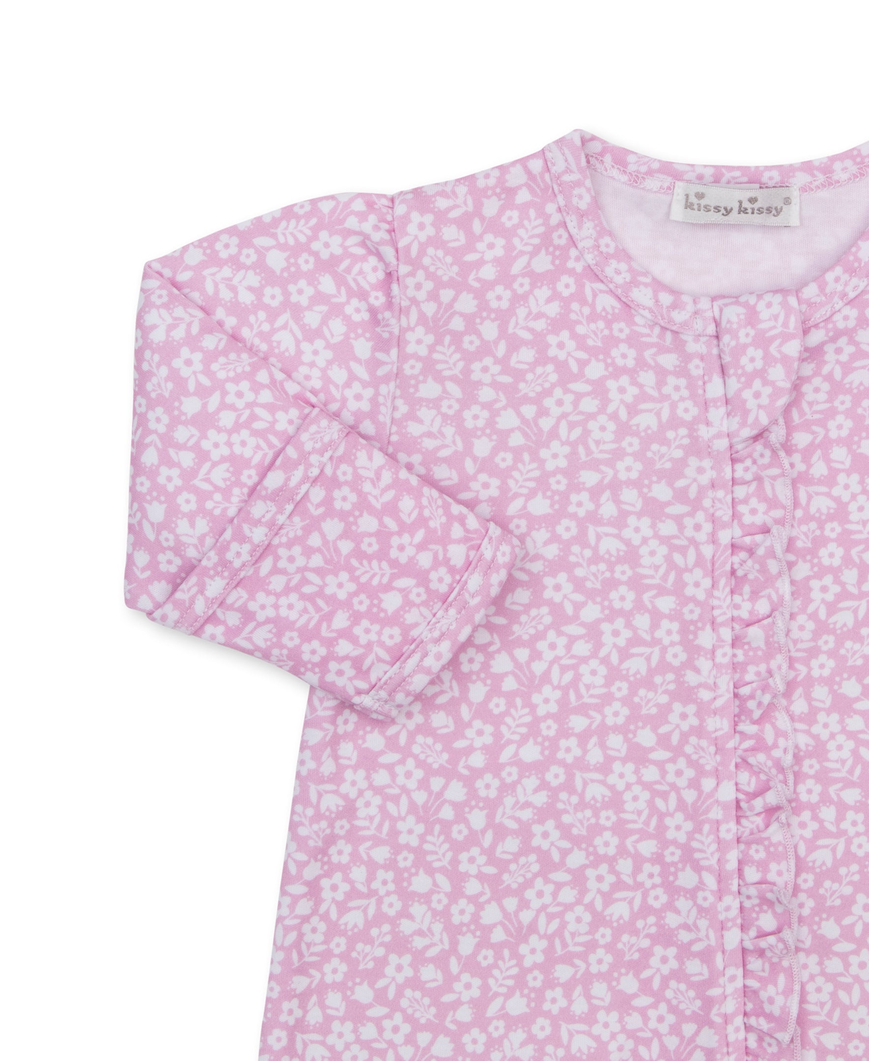 Autumn Meadows Pink Zip Footie