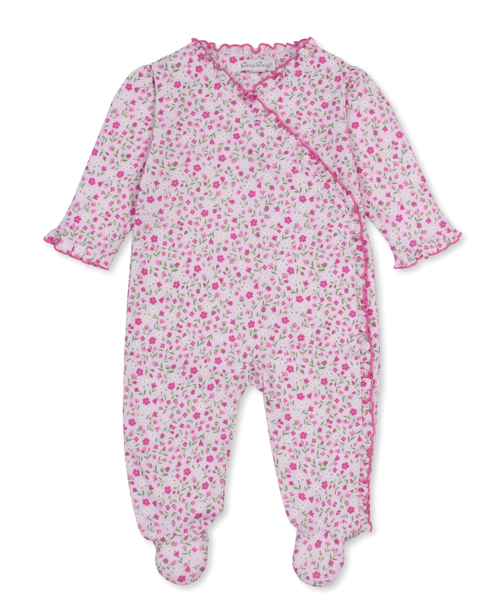 Pretty Petals Pink Footie