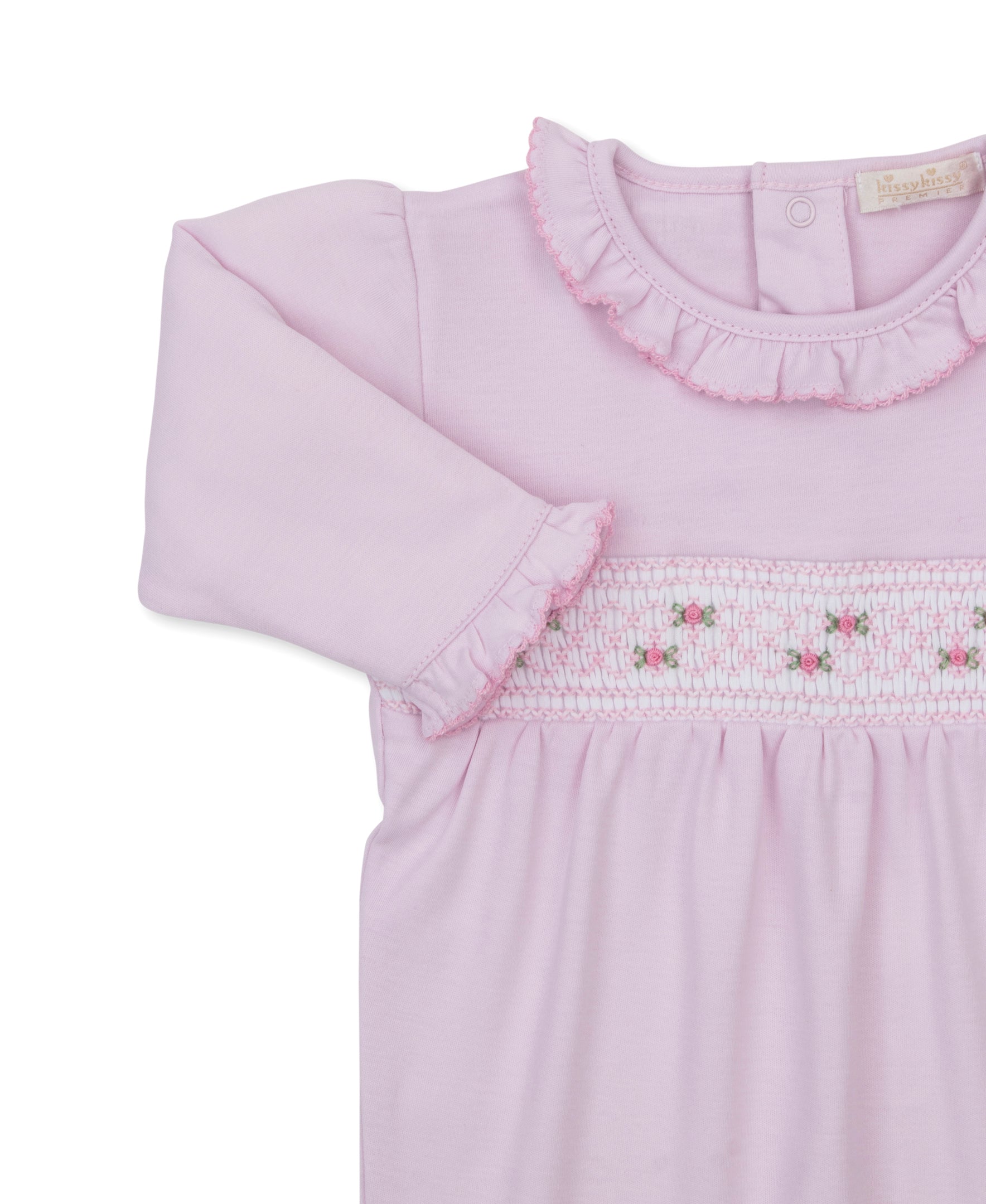 CLB Fall 26 Pink Hand Smocked Footie