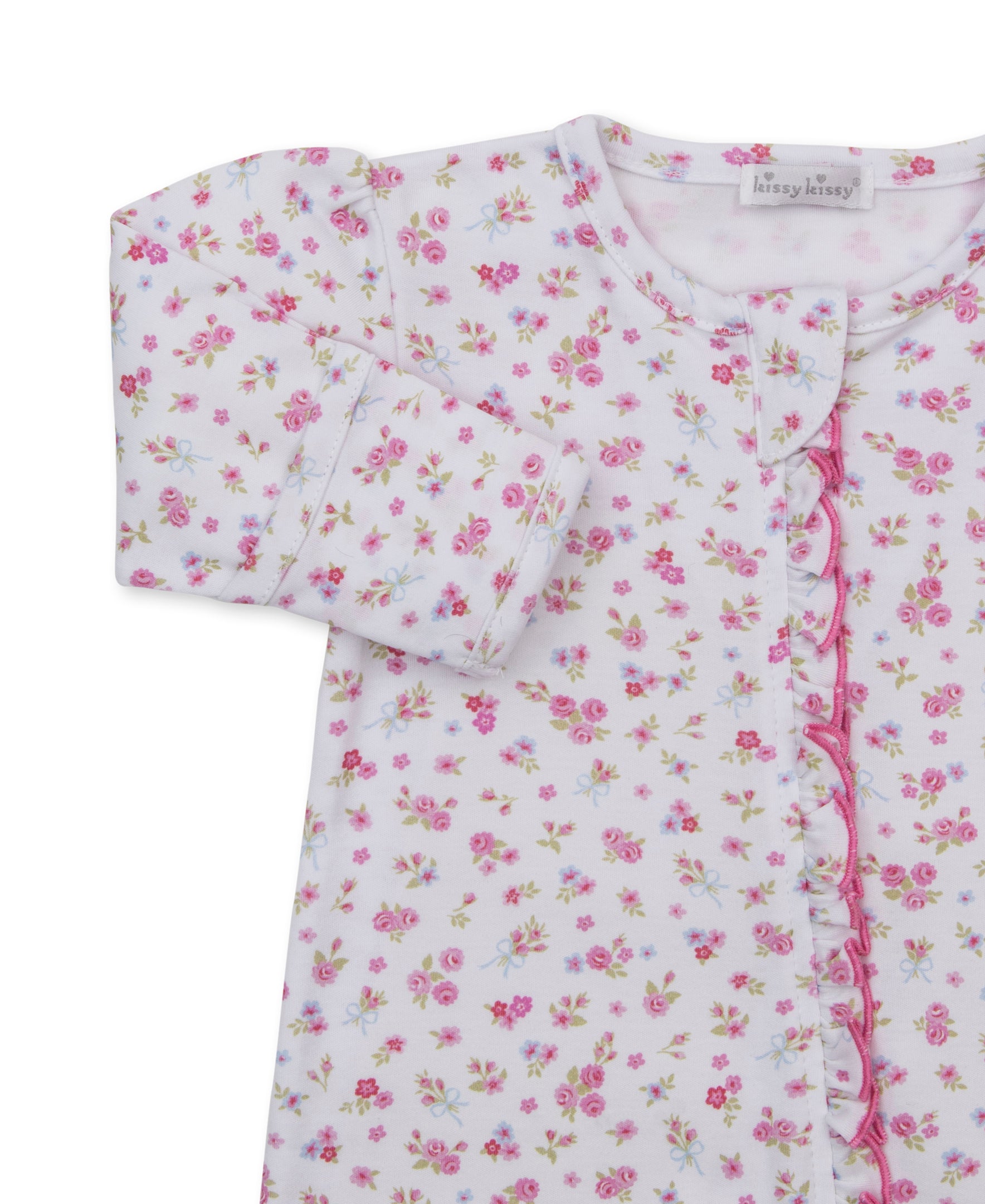 Rose Renaissance Zip Footie - Kissy Kissy