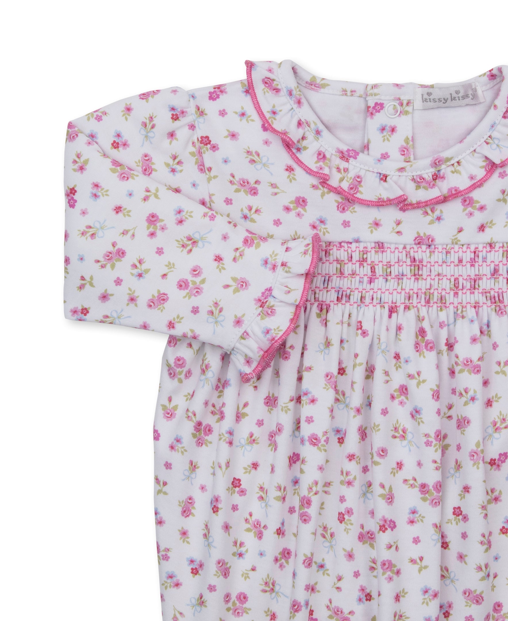 Rose Renaissance Smocked Footie - Kissy Kissy