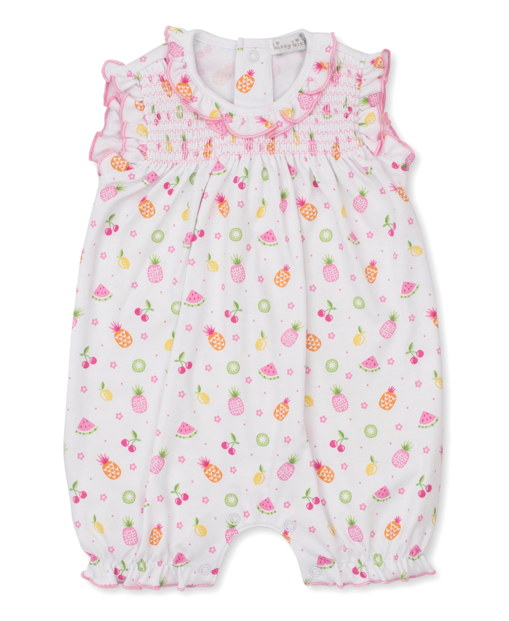 Fruit Fiesta White Sleeveless Playsuit - Kissy Kissy