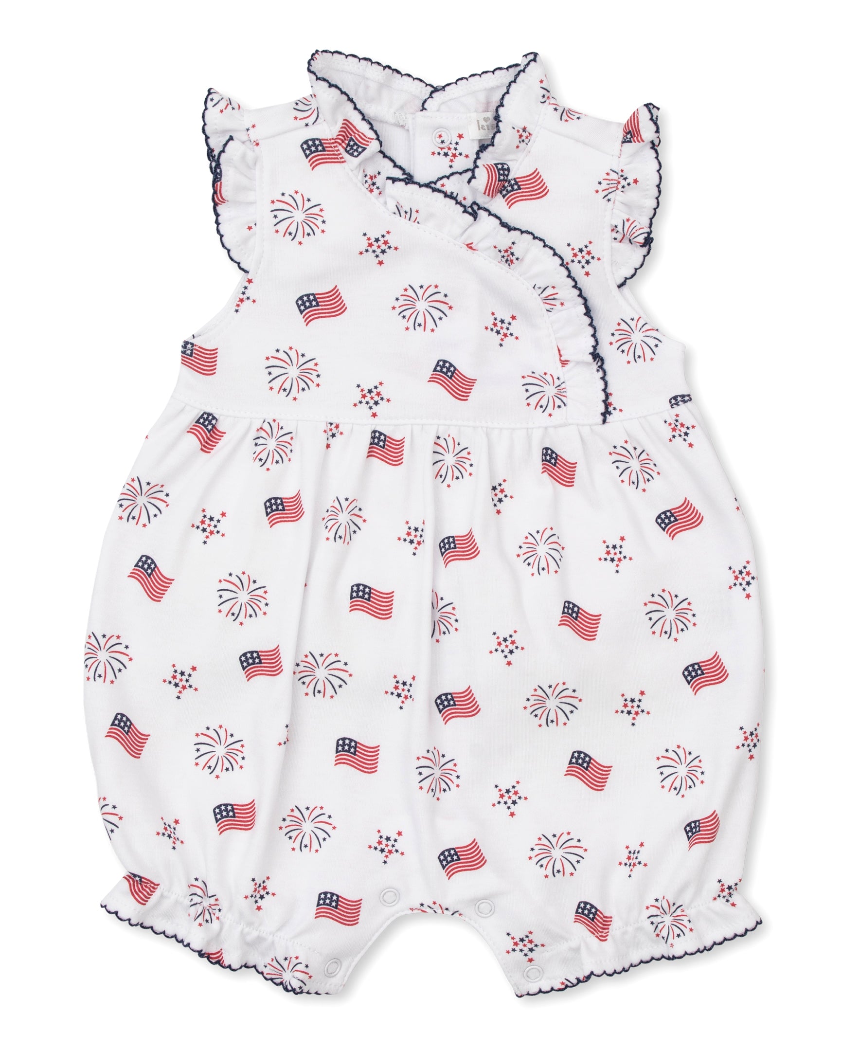 Bold Stripes & Bright Stars Ruffle Playsuit - Kissy Kissy