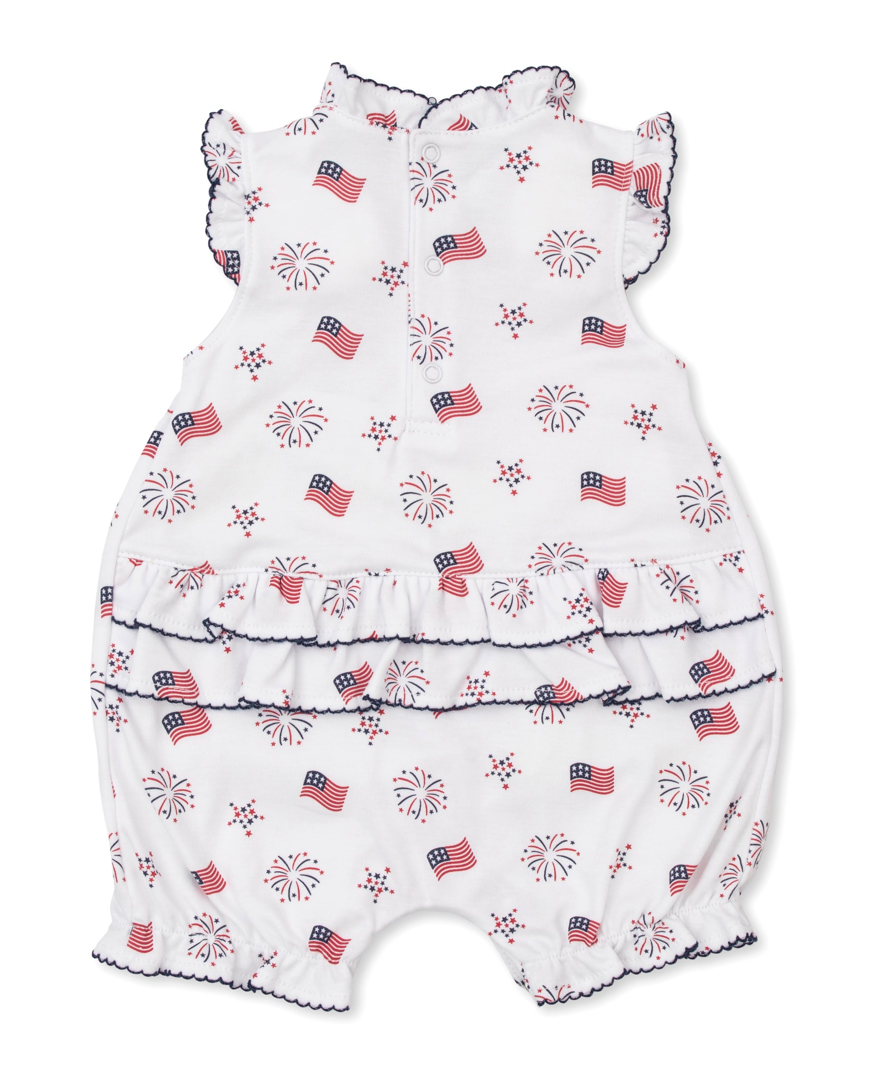 Bold Stripes & Bright Stars Ruffle Playsuit - Kissy Kissy