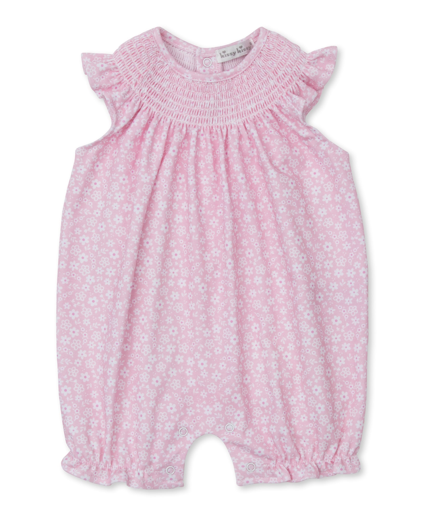 Fall in Bloom Pink Short Sleeveless Playsuit - Kissy Kissy