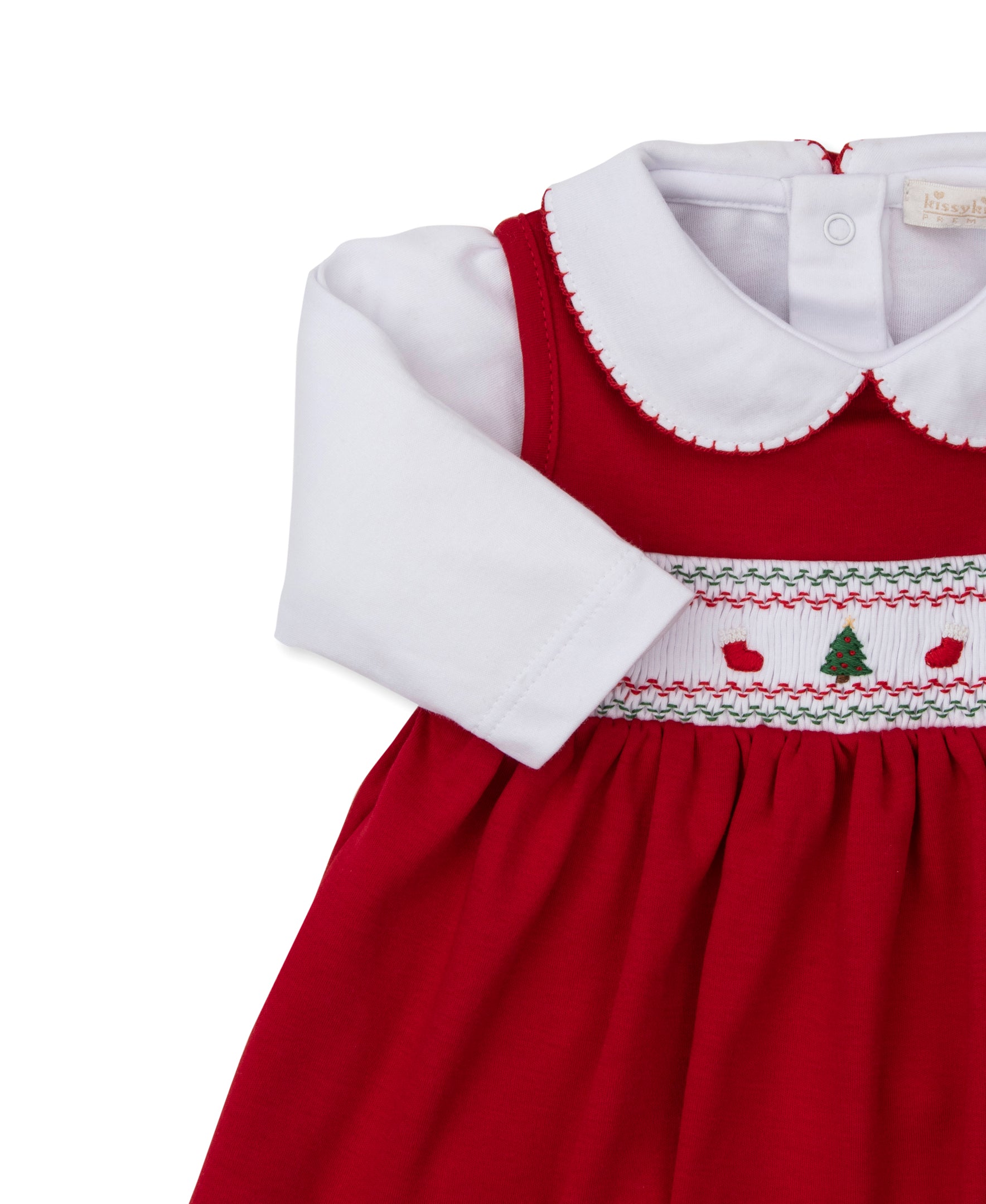 CLB Holiday Medley 26 Hand Smocked Jumper Set - Kissy Kissy