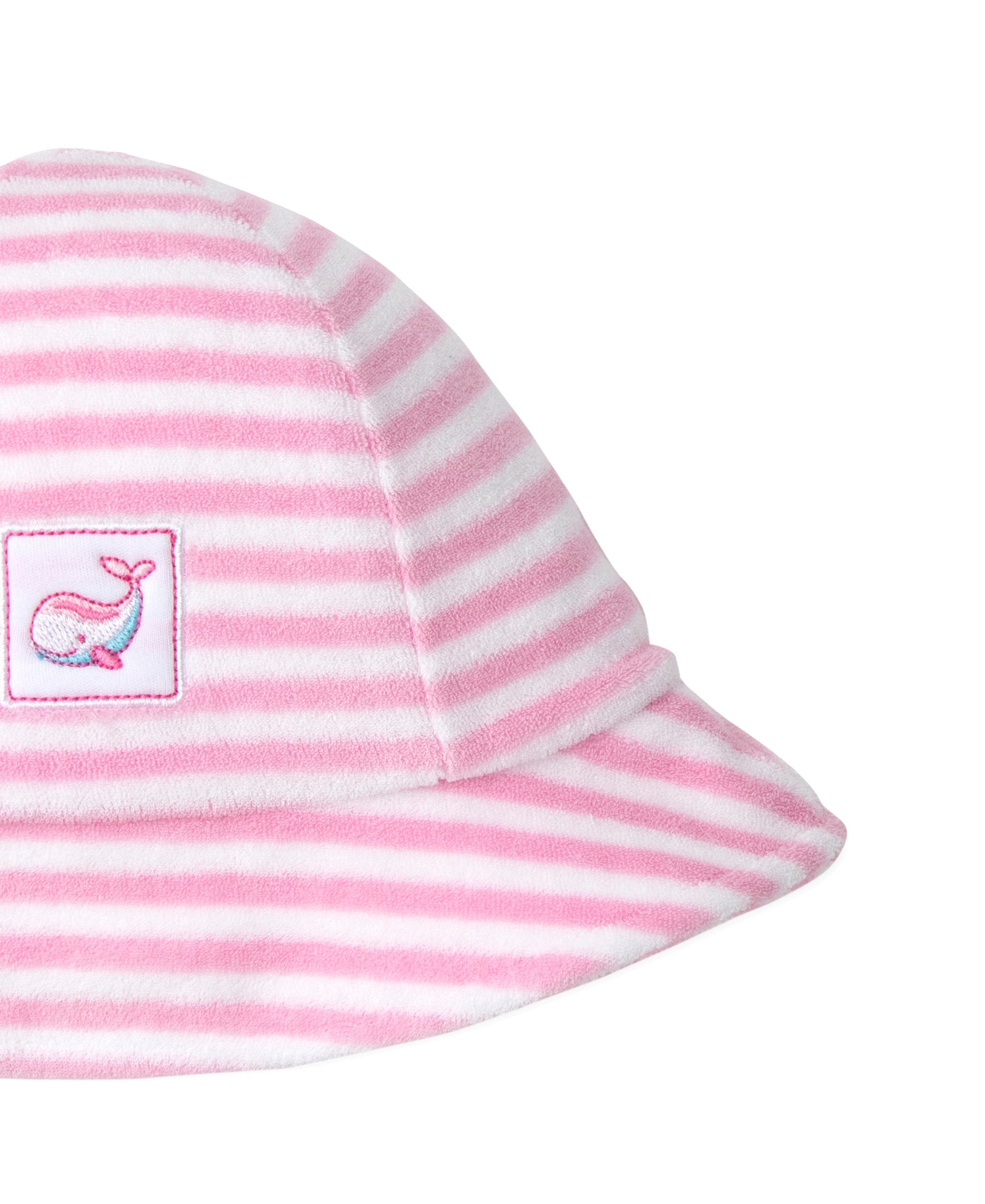 Whale Pods Pink Stripe Terry Romper - Kissy Kissy