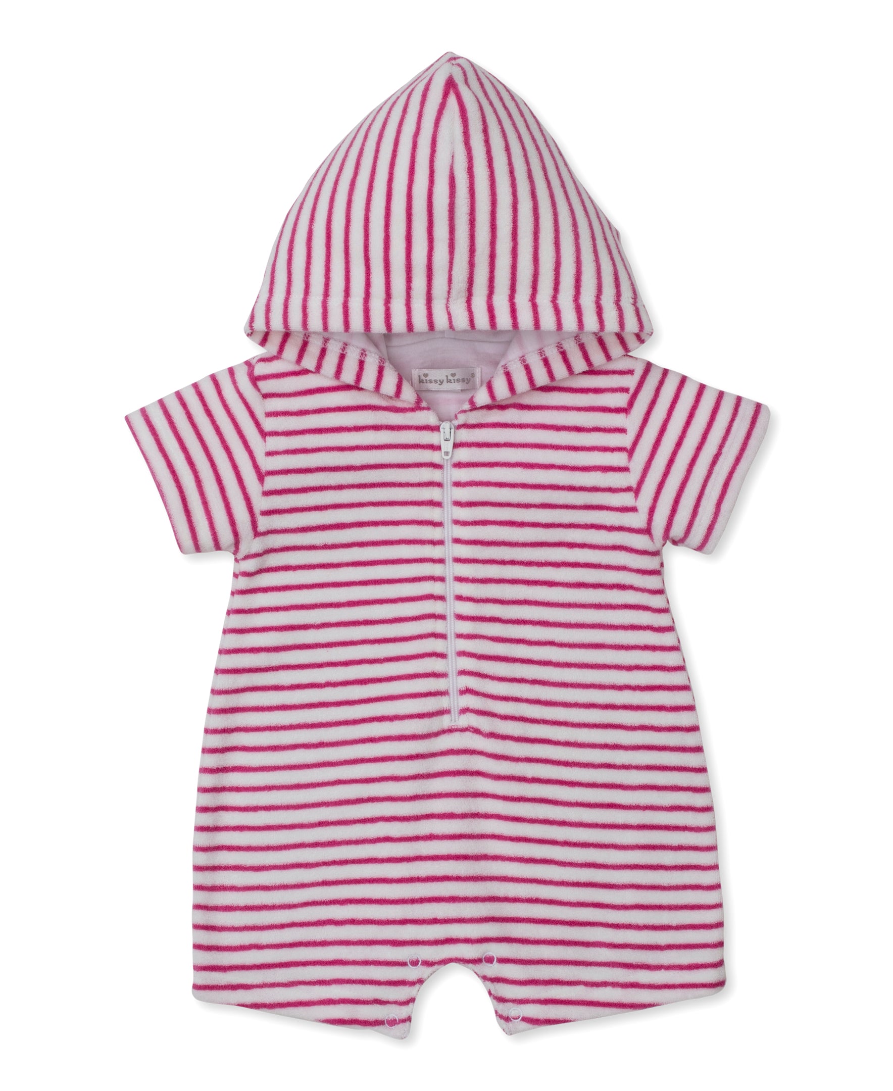 Ocean Antics Fuchsia Terry Romper - Kissy Kissy