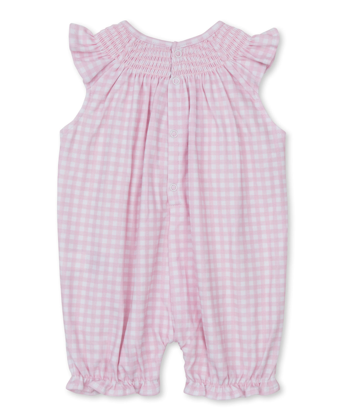 Gingham Traditions Pink Short Sleeveless Playsuit - Kissy Kissy