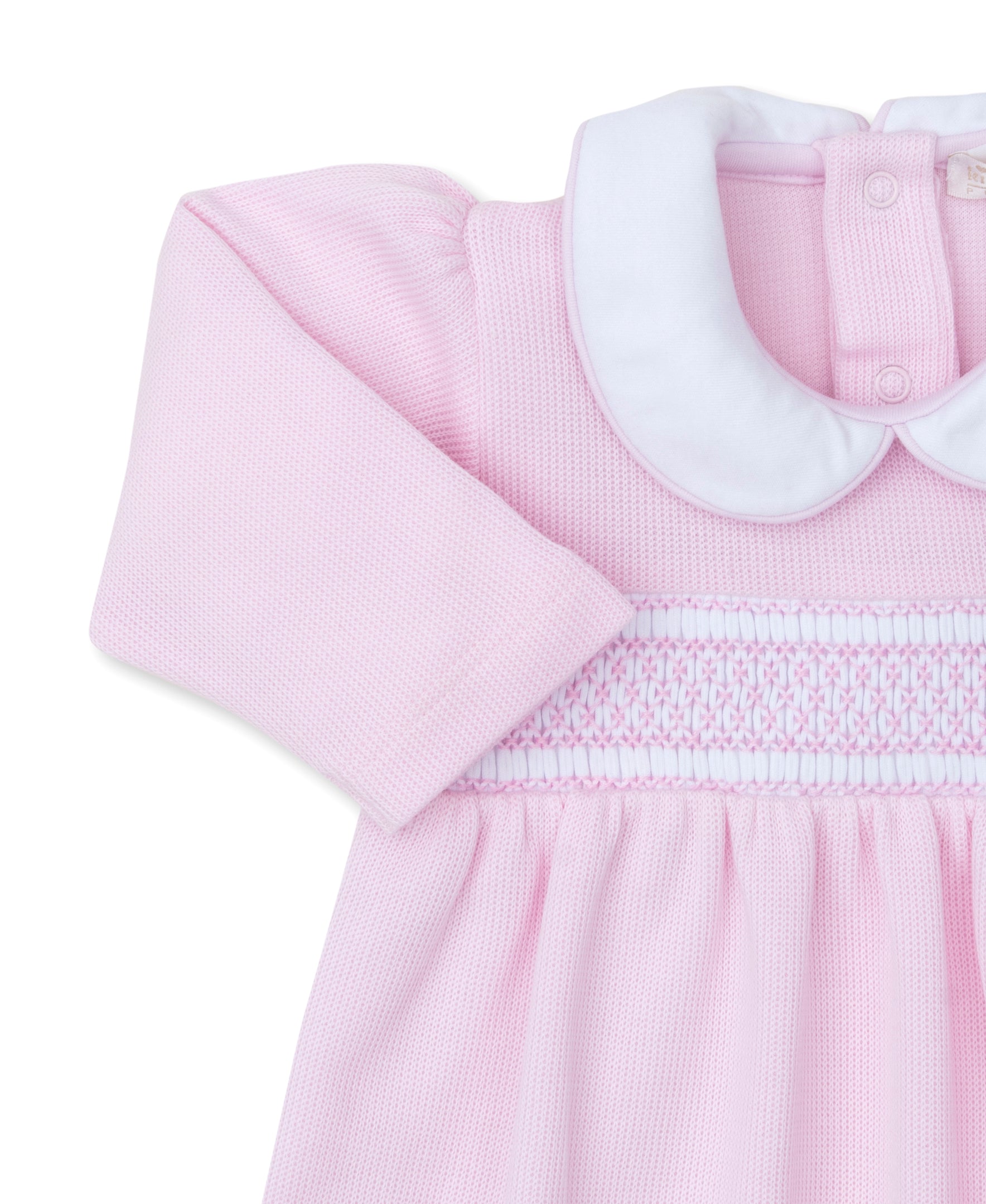 CLB Punto Ingles Pink Hand Smocked Dress Set - Kissy Kissy