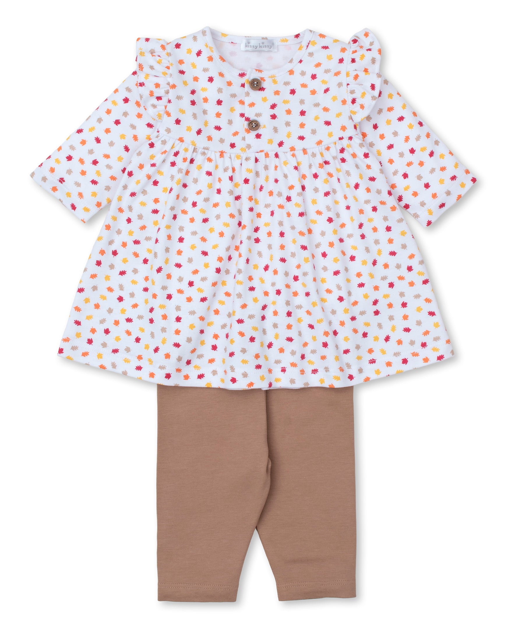 Turkey Time Leaves Dress Set - Kissy Kissy