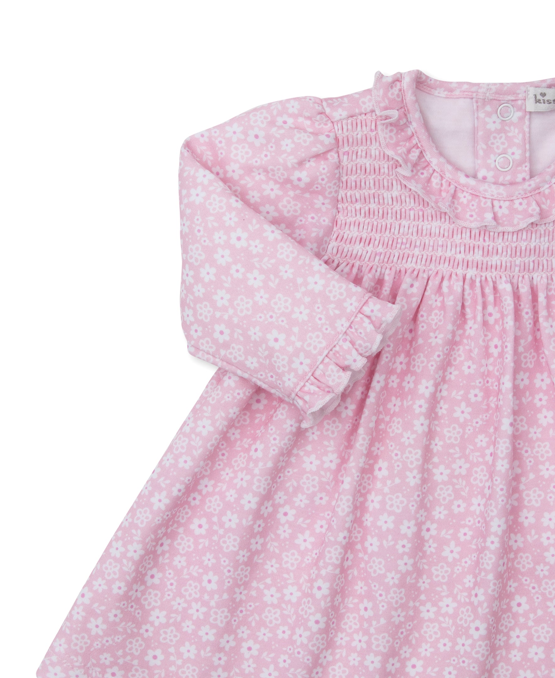 Fall in Bloom Pink Smocked Dress Set - Kissy Kissy