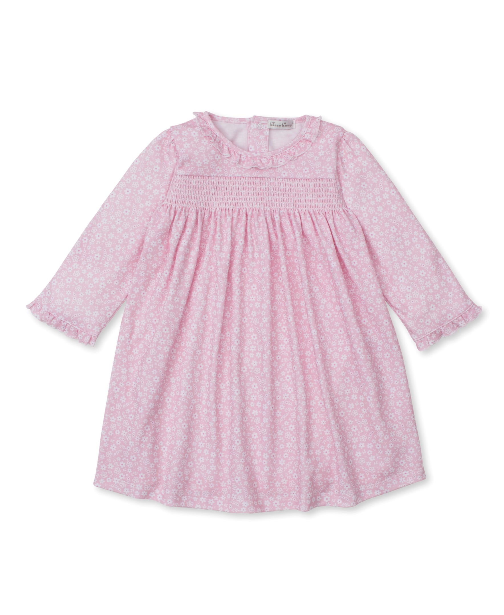 Fall in Bloom Pink Smocked Toddler Dress - Kissy Kissy