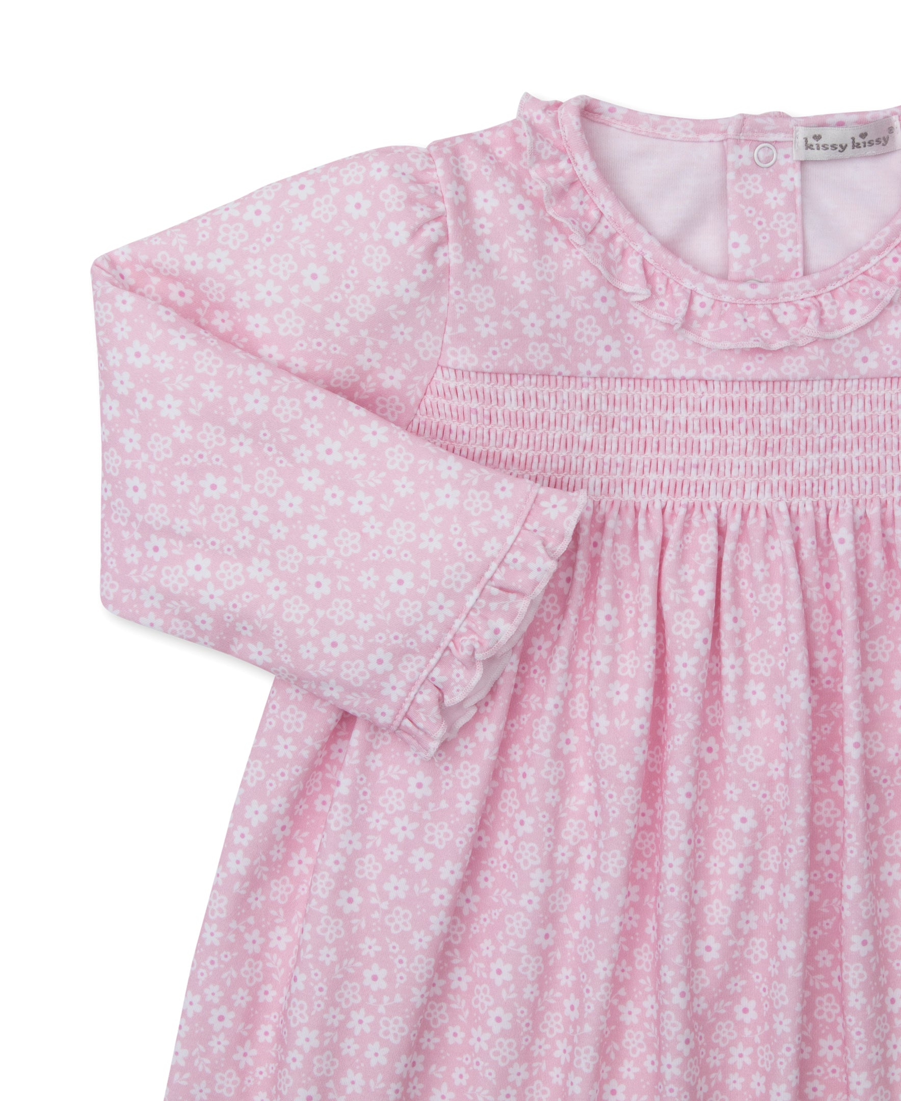 Fall in Bloom Pink Smocked Toddler Dress - Kissy Kissy