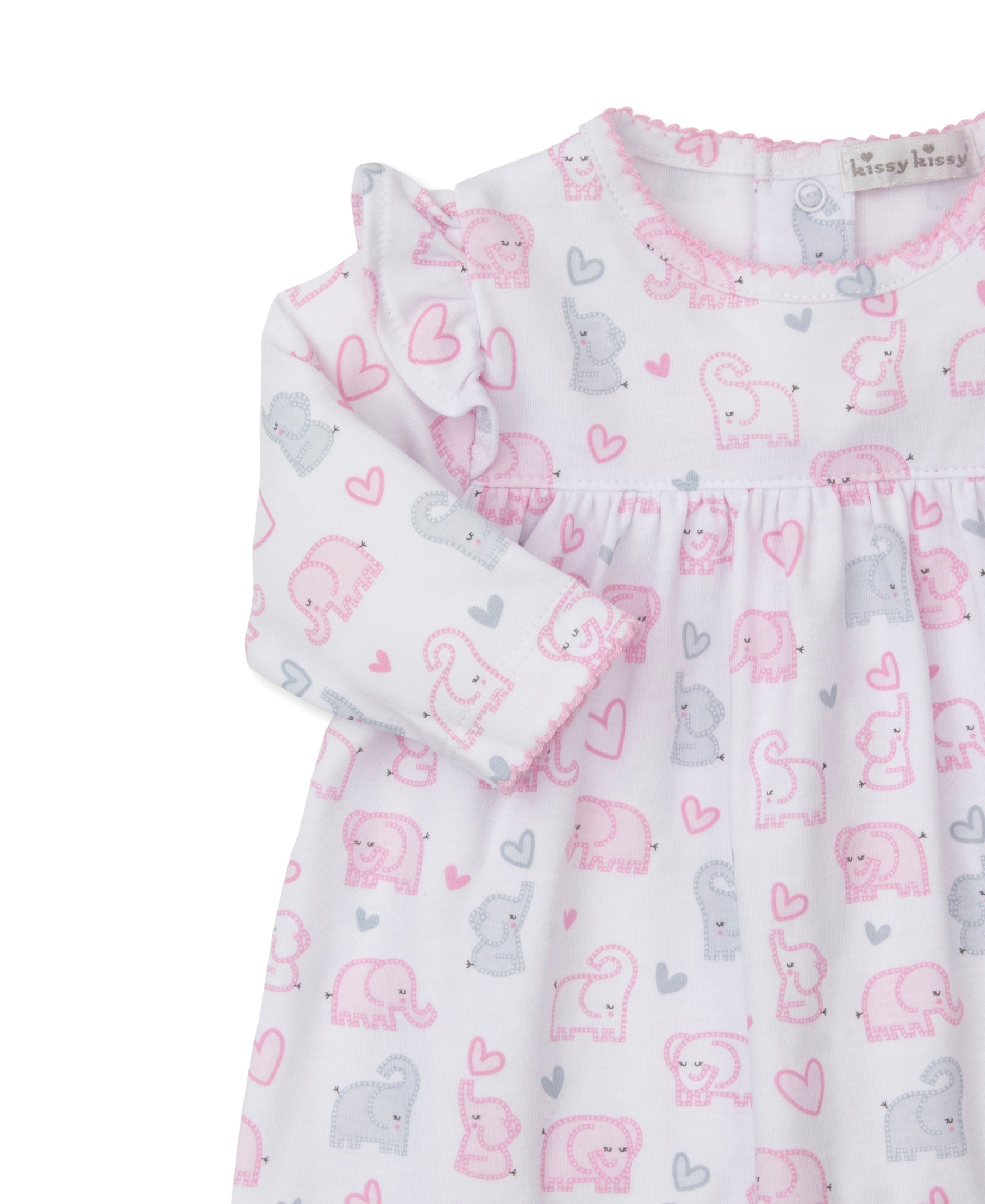 Baby Elephant Hearts Legging Dress Set - Kissy Kissy