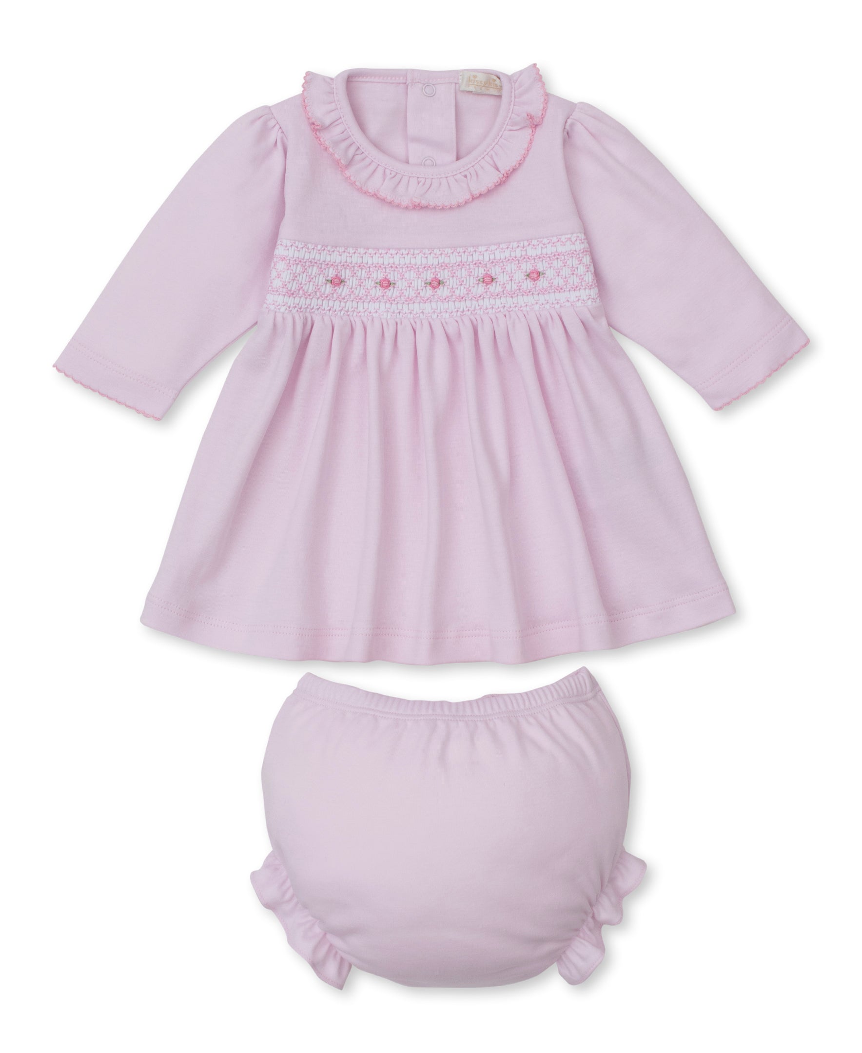 CLB Fall 25 Pink Hand Smocked Dress Set - Kissy Kissy