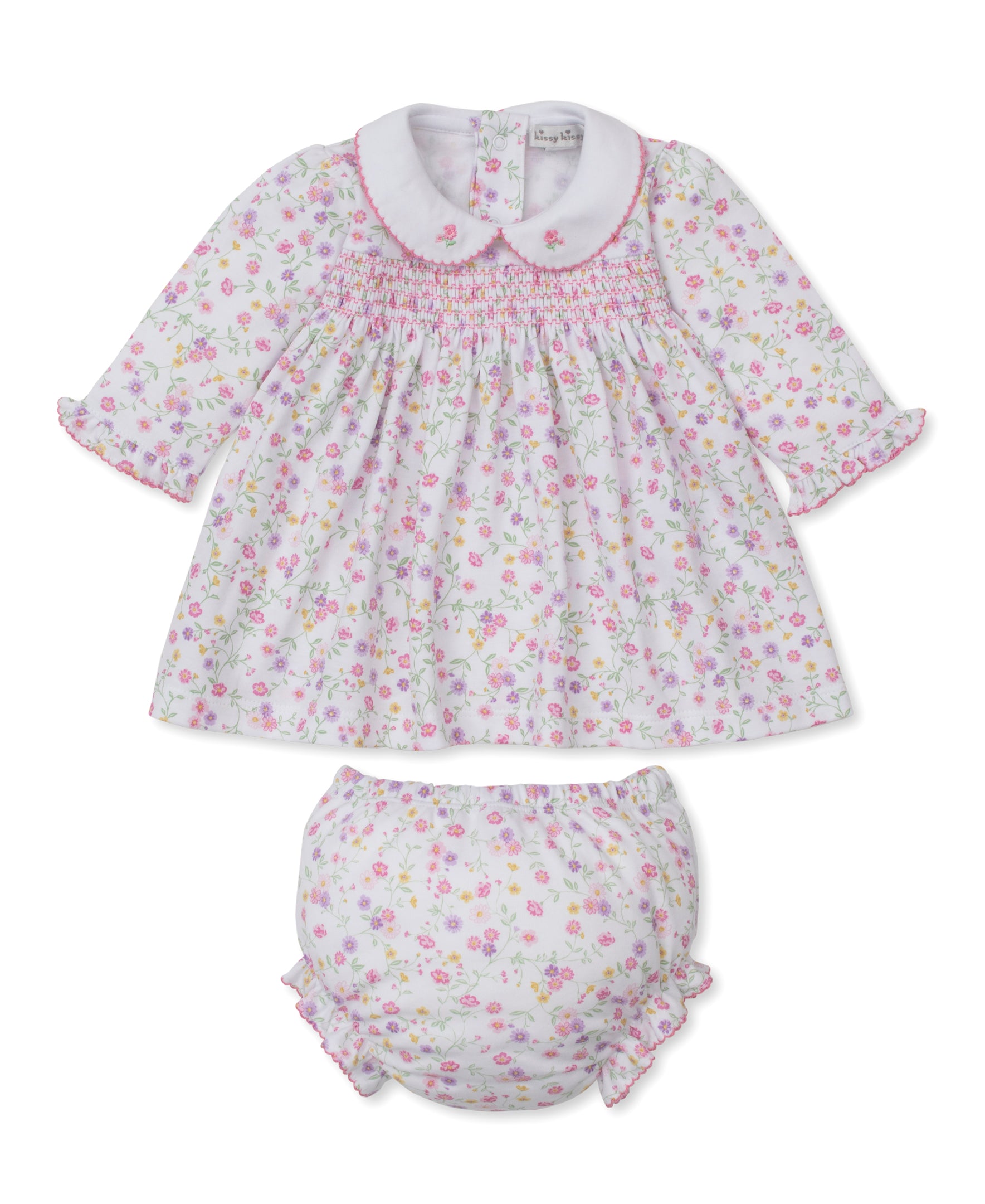 Autumn Gardens Smocked Dress Set - Kissy Kissy